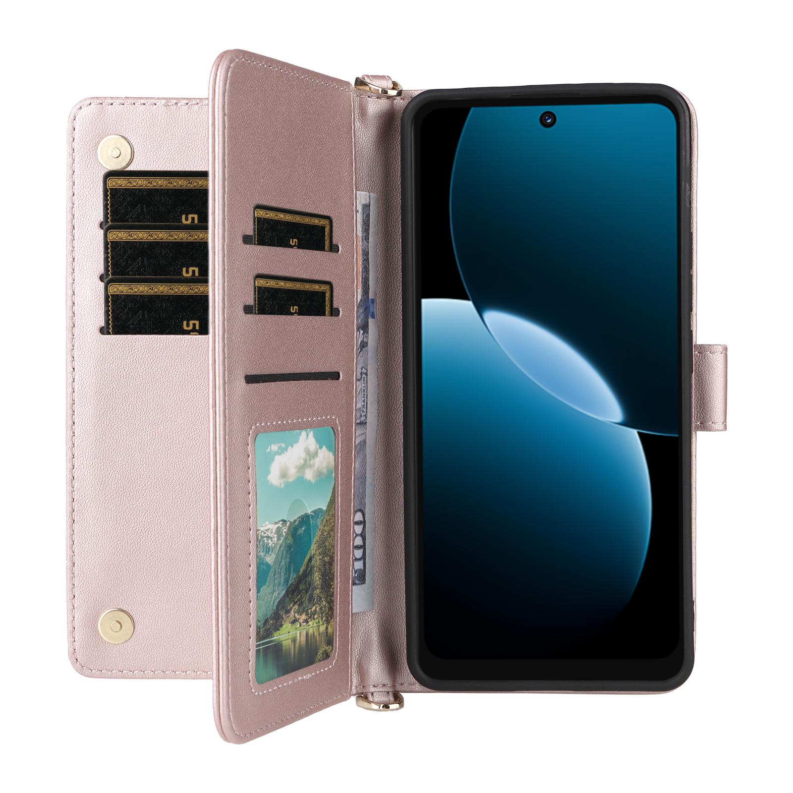 For Huawei Enjoy 80 Case with Shoulder/Wrist Strap Leather Phone Cover Stand Wallet Rose
For Huawei Enjoy 80 Case with Shoulder/Wrist Strap Leather Phone Cover Stand Wallet Rose