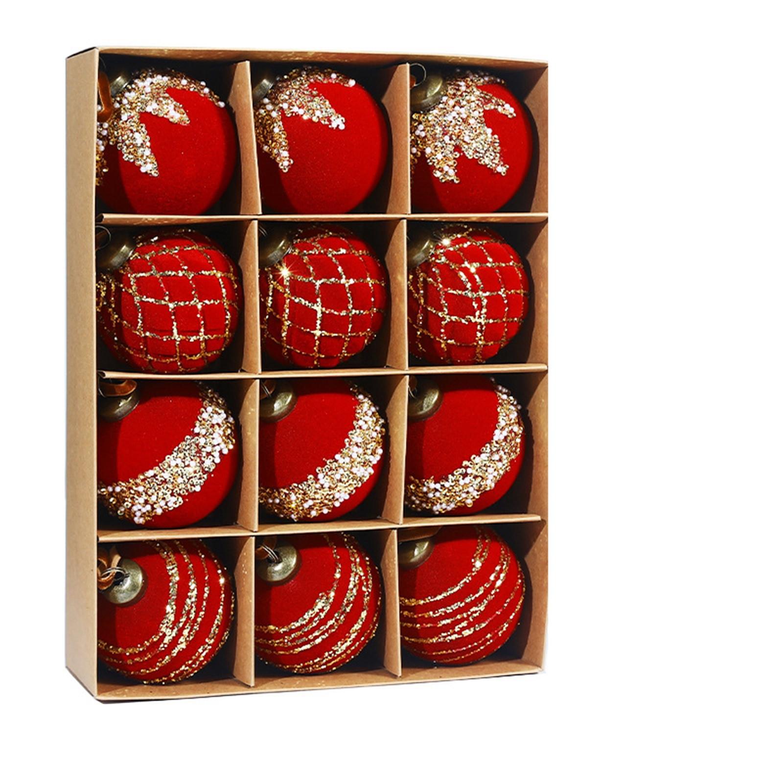 Расписные пластиковые елочные декоративные подвесные украшения, 8 см 12 шт. Набор флокированных елочных шаров One Size винный
Расписные пластиковые елочные декоративные подвесные украшения, 8 см 12 шт. Набор флокированных елочных шаров One Size винный