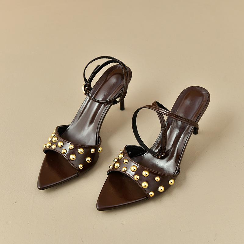 New niche design rivet open-toed high heels women s thin heels beautiful sandals women 42 чорний
New niche design rivet open-toed high heels women s thin heels beautiful sandals women 42 чорний