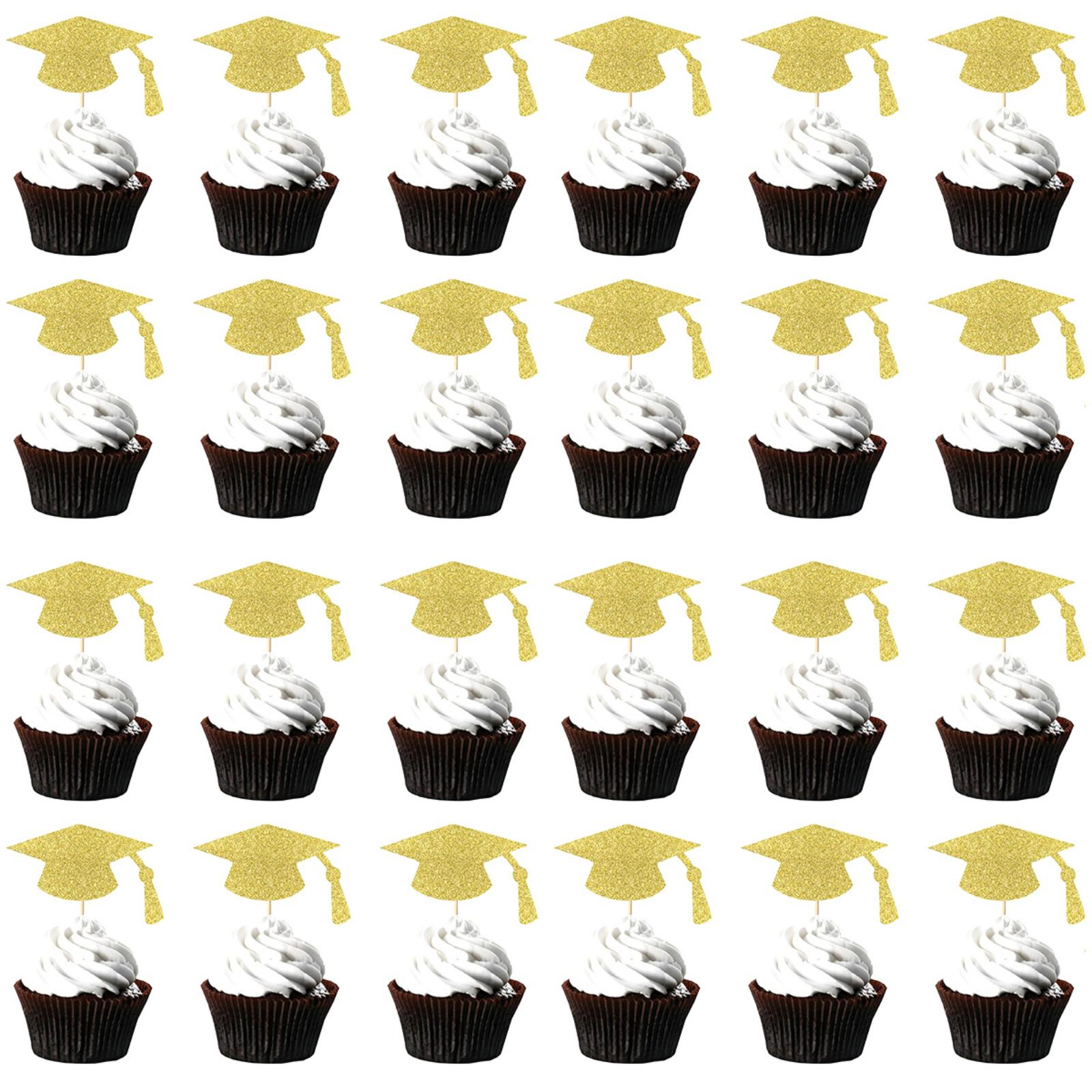 24PCS Graduation Party Cupcake Toppers Graduation Cap Picks Graduation Cake Decorations for Graduation Ceremony Party Supplies One Size золотий
24PCS Graduation Party Cupcake Toppers Graduation Cap Picks Graduation Cake Decorations for Graduation Ceremony Party Supplies One Size золотий