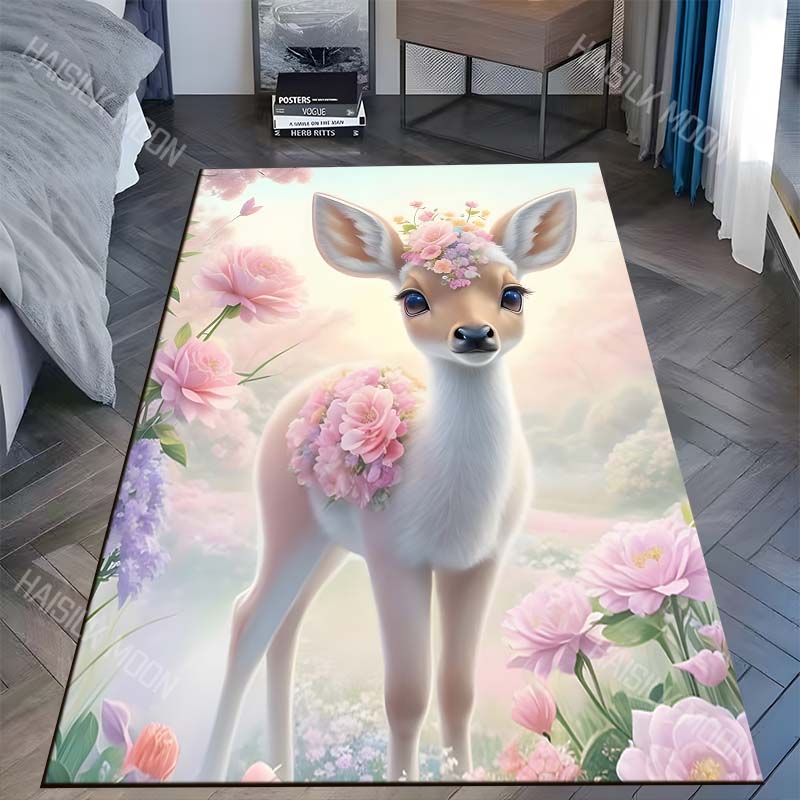 1PC Flower crowned fawn amid pastel blossoms Carpet for Living Room Bedroom Sofa Home Decor Rus Non-slip Floor Mat Luxury Gift 40x60cm
1PC Flower crowned fawn amid pastel blossoms Carpet for Living Room Bedroom Sofa Home Decor Rus Non-slip Floor Mat Luxury Gift 40x60cm