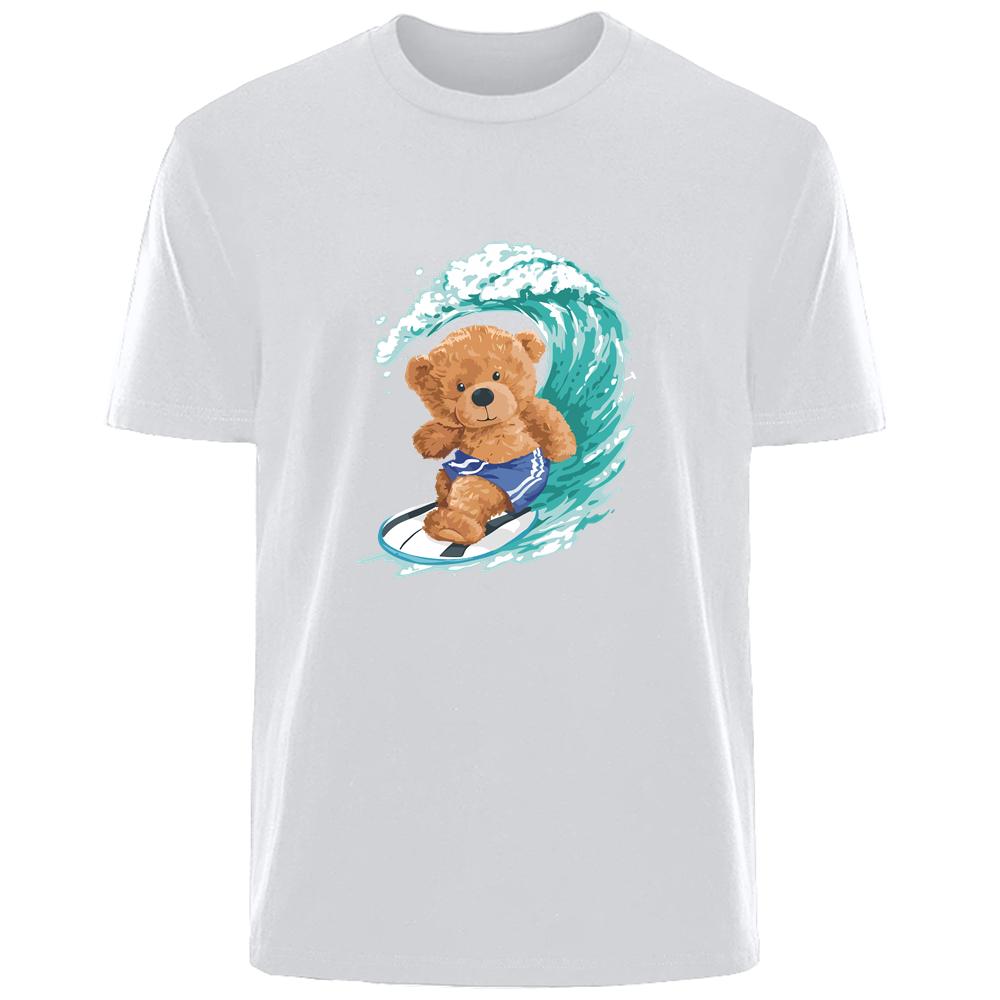 Surf Bear Print Summer High Quality Men s 100% Cotton Breathable Sweat Absorbent T-Shirt Casual Fashion Men s Street Wear
Surf Bear Print Summer High Quality Men s 100% Cotton Breathable Sweat Absorbent T-Shirt Casual Fashion Men s Street Wear