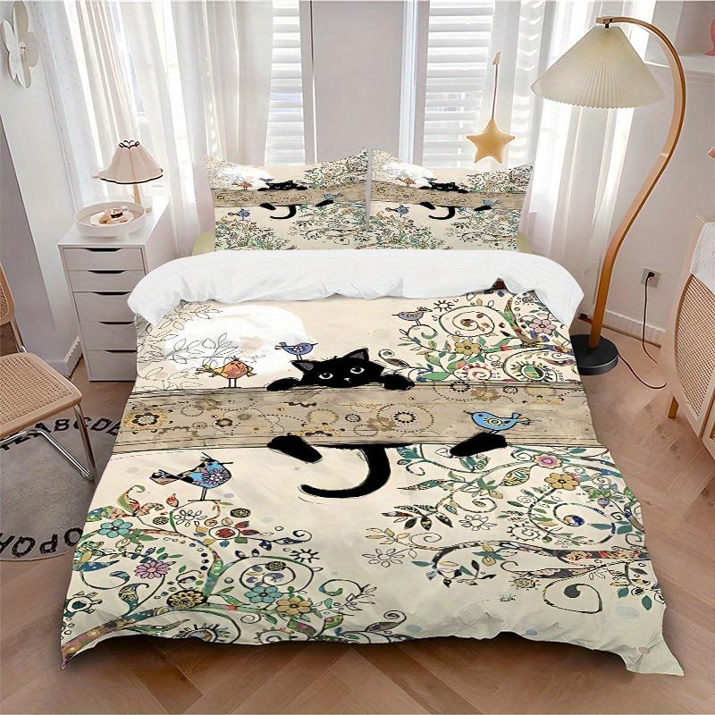 3pcs Cat Garden Bedding Cover Set, Fashion Classic Popular Print Bedding Set, Soft Comfortable, All - Season Use, For Bedroom, Guest Room149 135x200cm
3pcs Cat Garden Bedding Cover Set, Fashion Classic Popular Print Bedding Set, Soft Comfortable, All - Season Use, For Bedroom, Guest Room149 135x200cm