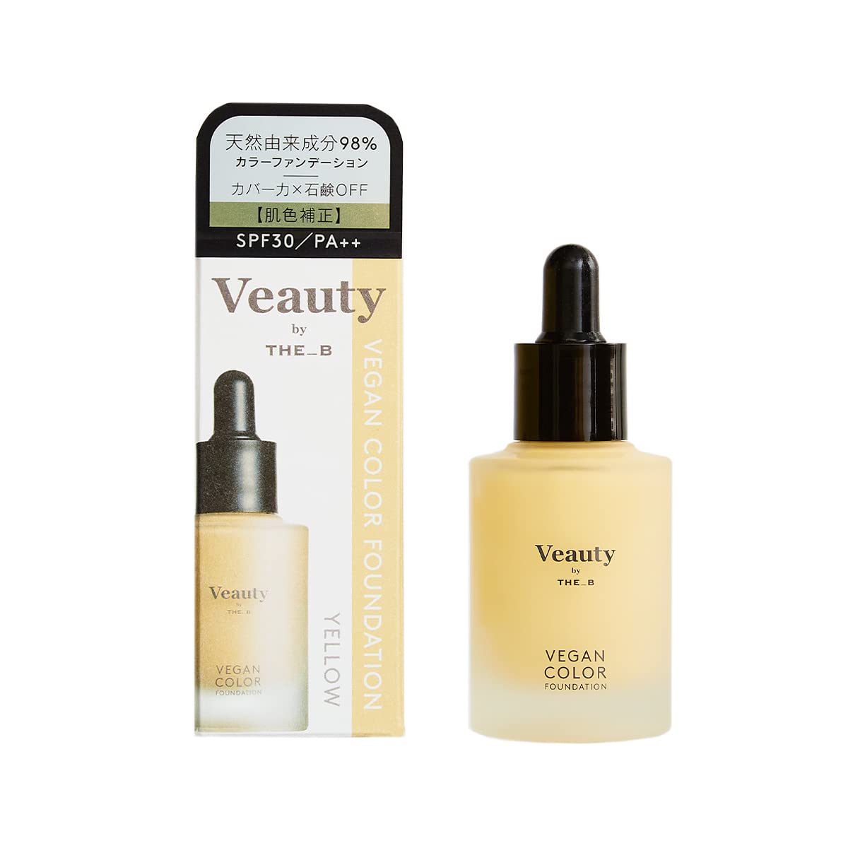 Beauty by Vegan Color Foundation Liquid Foundation for Sensitive Skin SPF30 Color Skin Beauty Ingredients THE_B (Yellow) (Uneven Correction/Rough
Beauty by Vegan Color Foundation Liquid Foundation for Sensitive Skin SPF30 Color Skin Beauty Ingredients THE_B (Yellow) (Uneven Correction/Rough