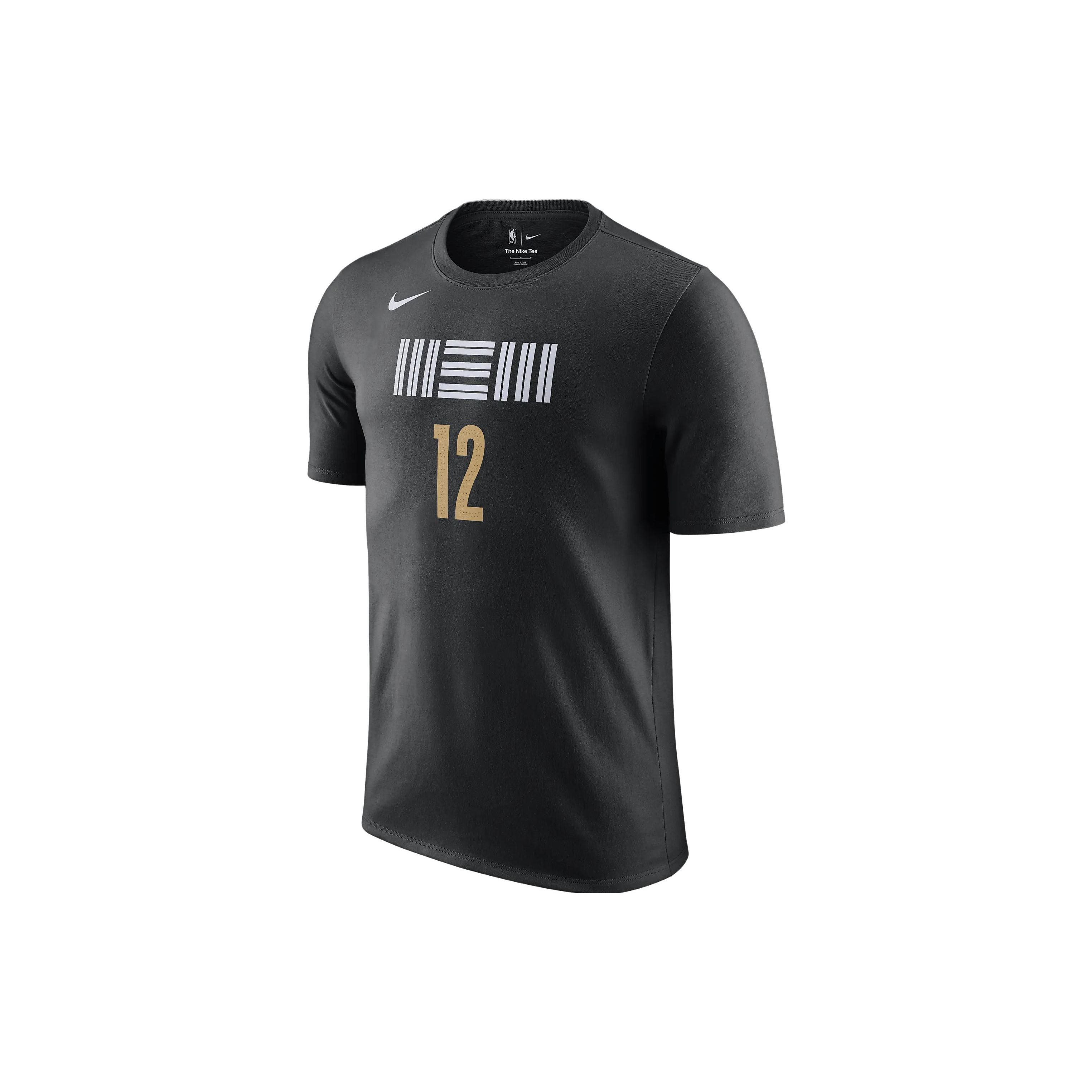 Nike Футболка Ja Morant Memphis Grizzlies City Edition с круглым вырезом и коротким рукавом, черная, с принтом букв и цифр FN1223-014 L
Nike Футболка Ja Morant Memphis Grizzlies City Edition с круглым вырезом и коротким рукавом, черная, с принтом букв и цифр FN1223-014 L
