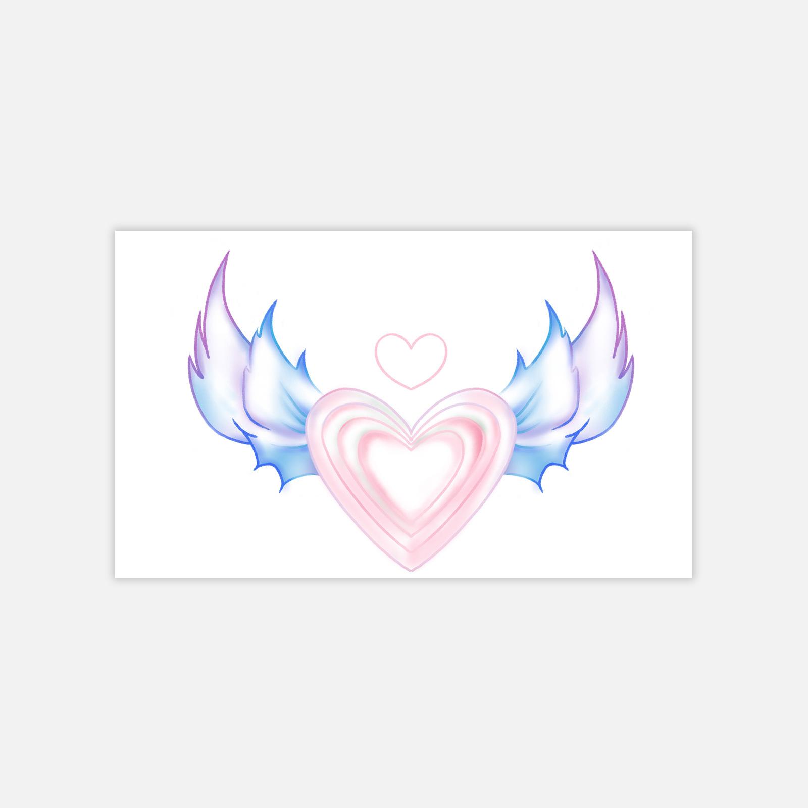 Dopamine Love Wings Tattoo Stickers Sweet Cool Babes Arm Waist Belly Tattoo Stickers 10*6
Dopamine Love Wings Tattoo Stickers Sweet Cool Babes Arm Waist Belly Tattoo Stickers 10*6