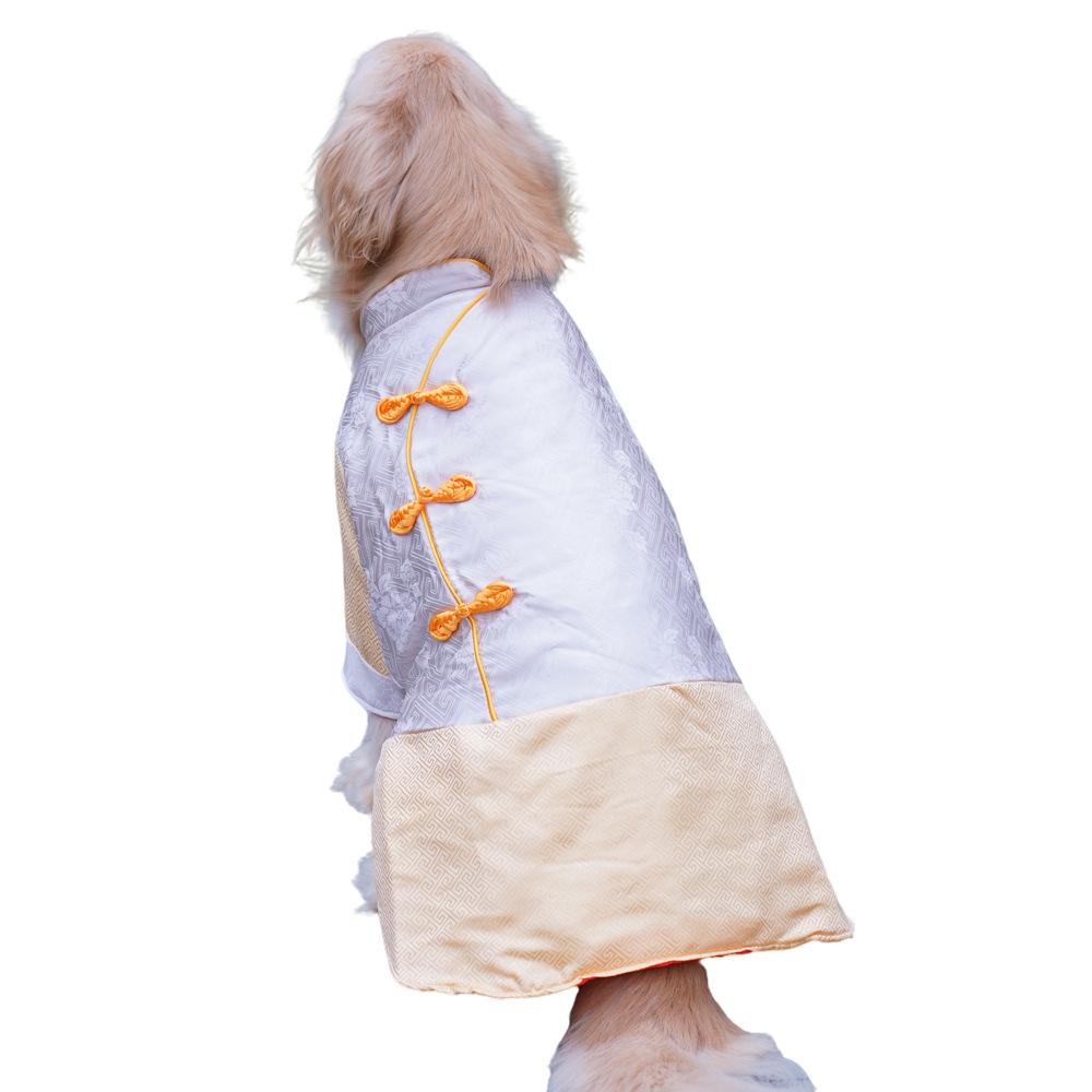 Autumn and winter pet Tang costume golden retriever Labrador large dog Chinese clothes S
Autumn and winter pet Tang costume golden retriever Labrador large dog Chinese clothes S