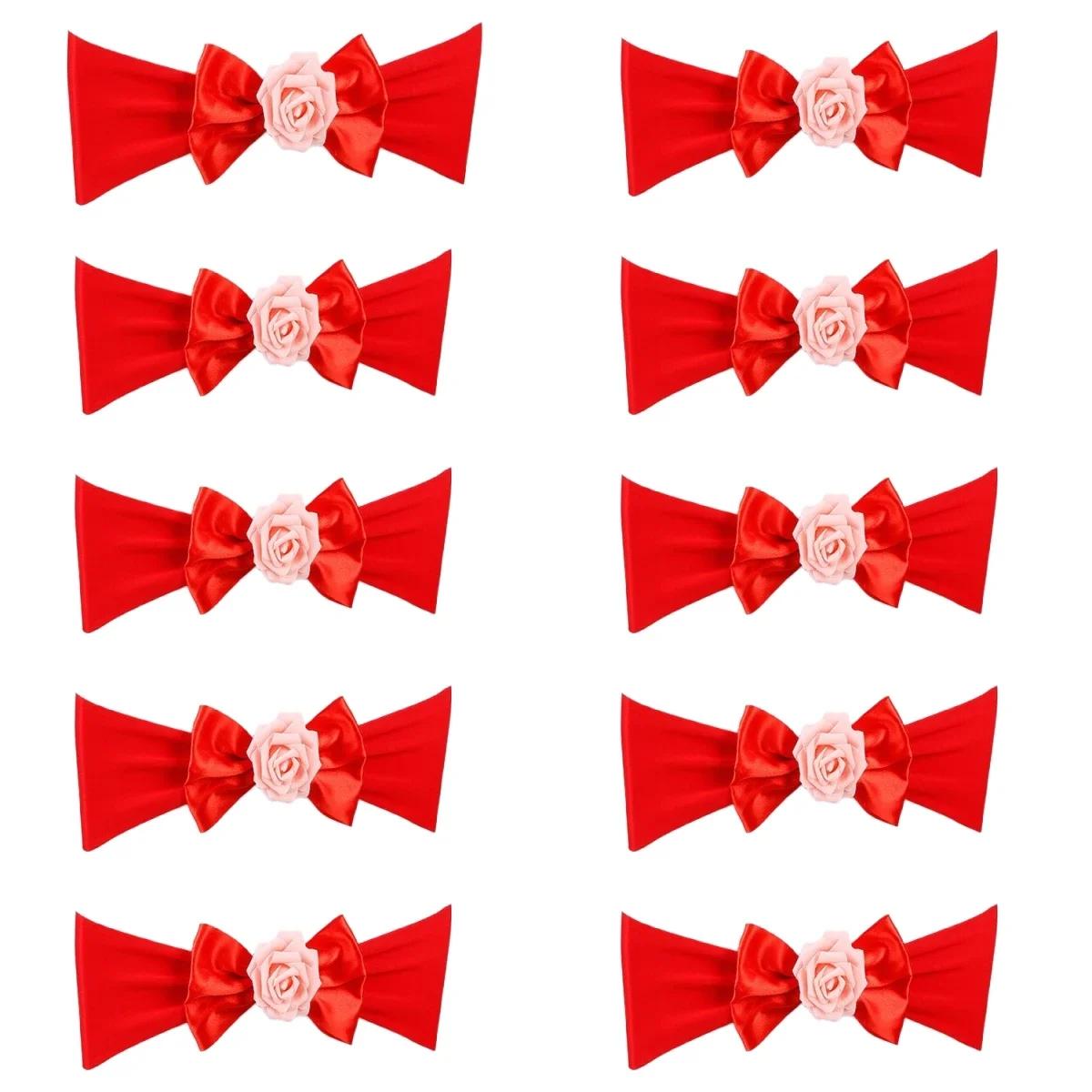10PCS Chair Sashes Chair Back Flower Bow Stretch Chair Back Satin Tie Elastic Bows For Wedding Party Hotel Decoration красный
10PCS Chair Sashes Chair Back Flower Bow Stretch Chair Back Satin Tie Elastic Bows For Wedding Party Hotel Decoration красный