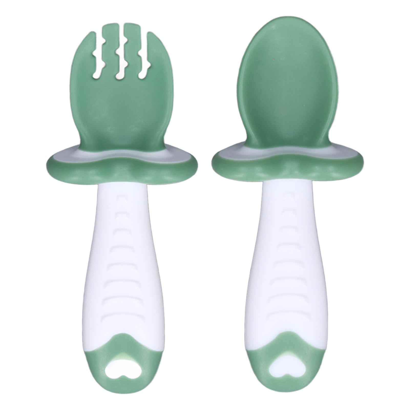 Детские вилки и ложки, набор мягких ПП с короткими ручками, набор столовых приборов для обучения детей еде, коричневый зелёный
Детские вилки и ложки, набор мягких ПП с короткими ручками, набор столовых приборов для обучения детей еде, коричневый зелёный