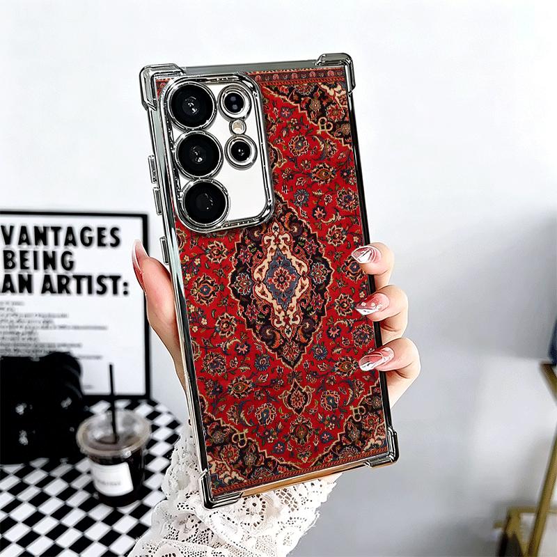 Persian Carpet Floral Pattern Soft Phone Case For Samsung Galaxy S26 Ultra S25 Edge S24 FE S23 Plus S22 S21 + S20 Plating Anti-F Samsung S26 Edge
Persian Carpet Floral Pattern Soft Phone Case For Samsung Galaxy S26 Ultra S25 Edge S24 FE S23 Plus S22 S21 + S20 Plating Anti-F Samsung S26 Edge