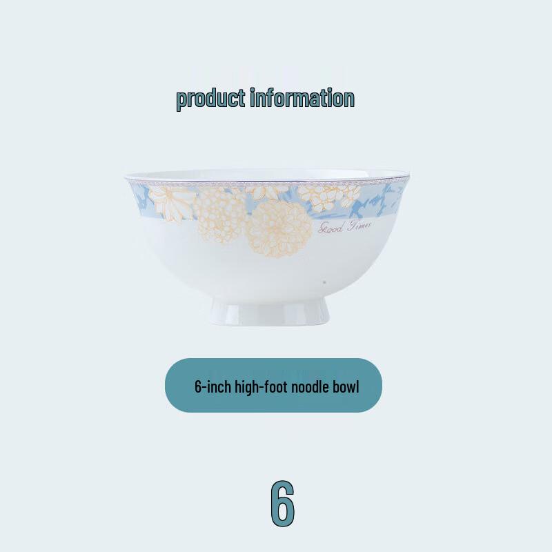 Nordic Style Ceramic Tableware Collection 6-inch High-Foot Noodle Bowl (Set of 6)
Nordic Style Ceramic Tableware Collection 6-inch High-Foot Noodle Bowl (Set of 6)