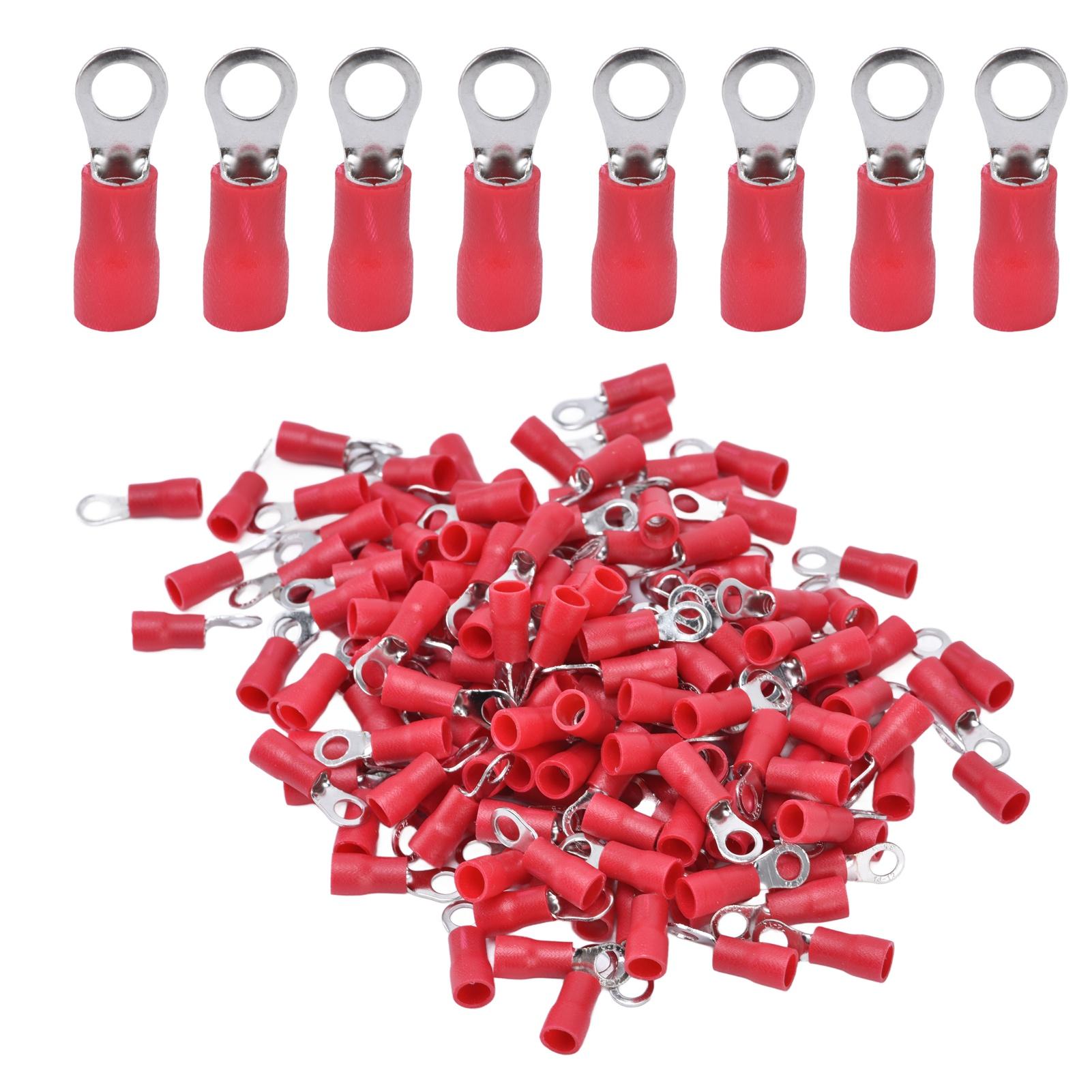 150Pcs Pre Insulated Crimp Terminals Copper PVC Ring Type Wire Connector for Machinery AWG 1412
150Pcs Pre Insulated Crimp Terminals Copper PVC Ring Type Wire Connector for Machinery AWG 1412