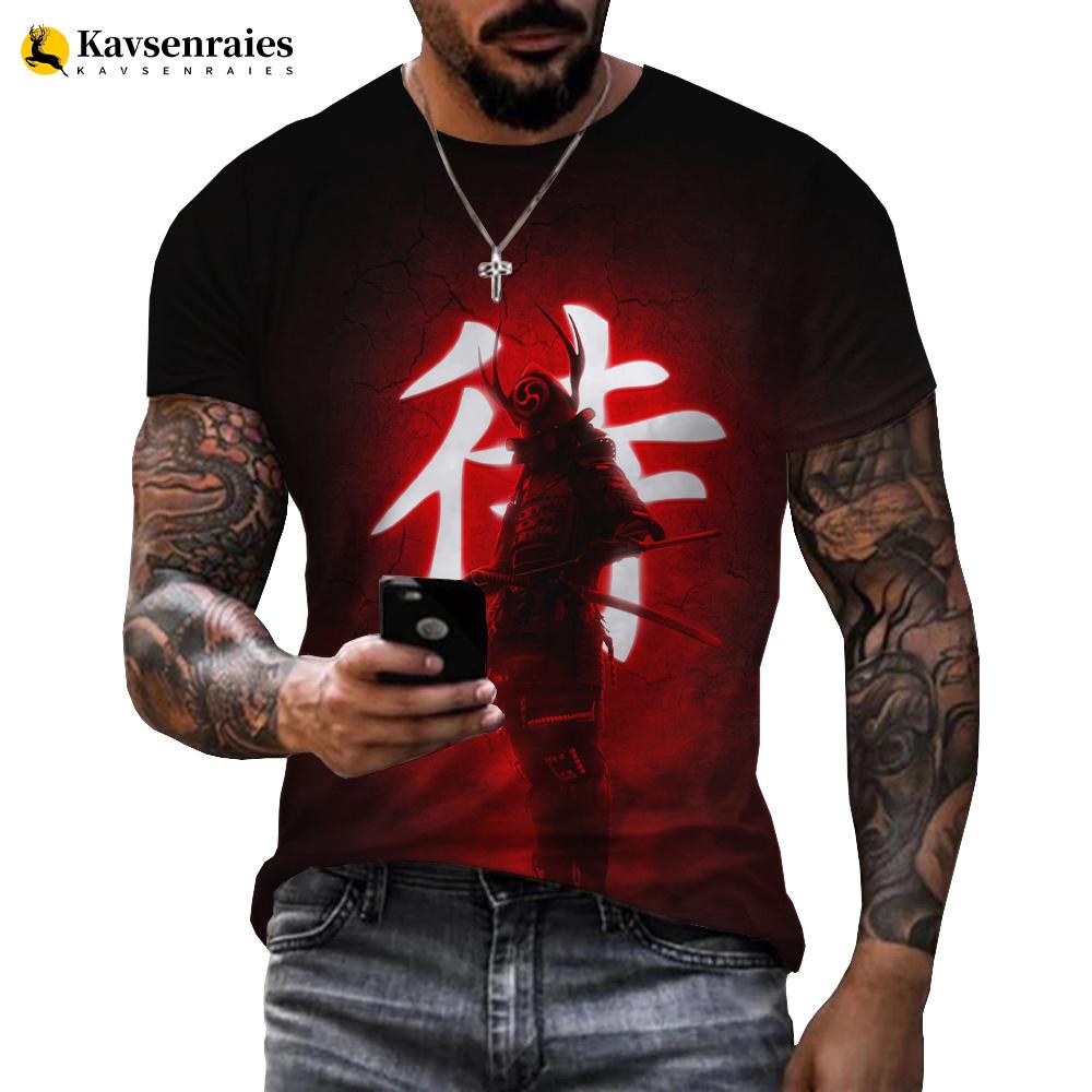 Японская самурайская 3D футболка Warriors Bushido, уличная одежда с принтом, короткий рукав, мужская и женская модная повседневная футболка большого размера
Японская самурайская 3D футболка Warriors Bushido, уличная одежда с принтом, короткий рукав, мужская и женская модная повседневная футболка большого размера