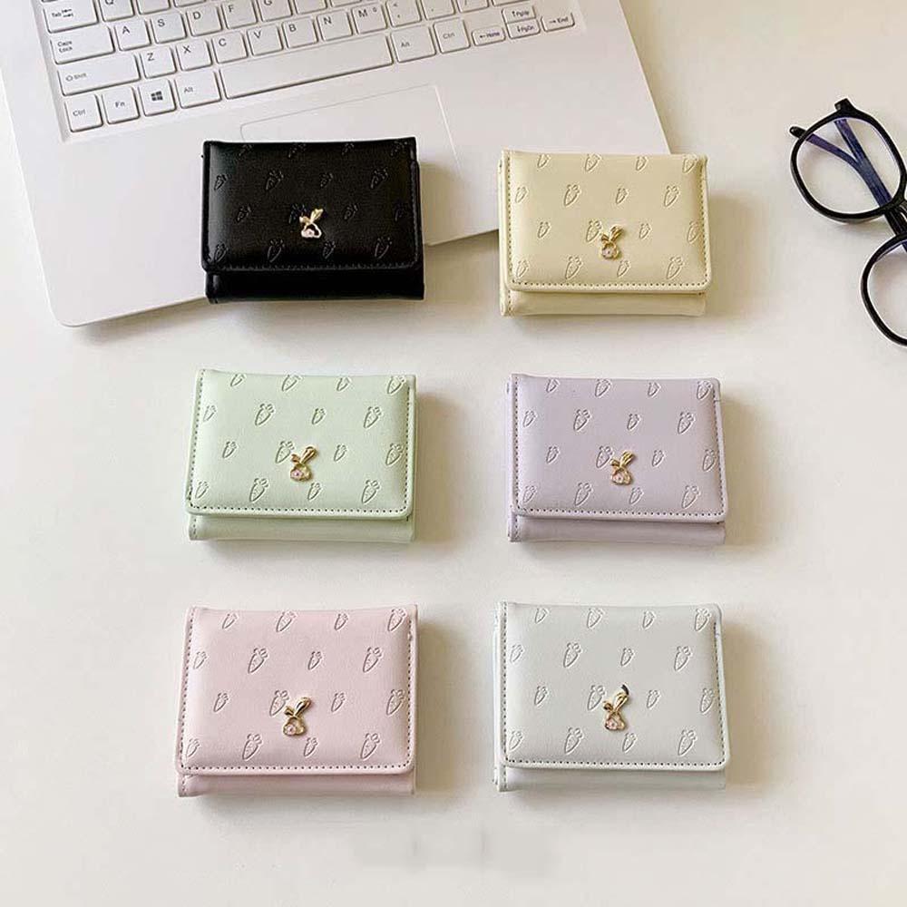 PVC Lady Short PU Wallet Portable Triple Fold Card Bag Storage Bag Cartoon Rabbit Purses Girls фіолетовий
PVC Lady Short PU Wallet Portable Triple Fold Card Bag Storage Bag Cartoon Rabbit Purses Girls фіолетовий