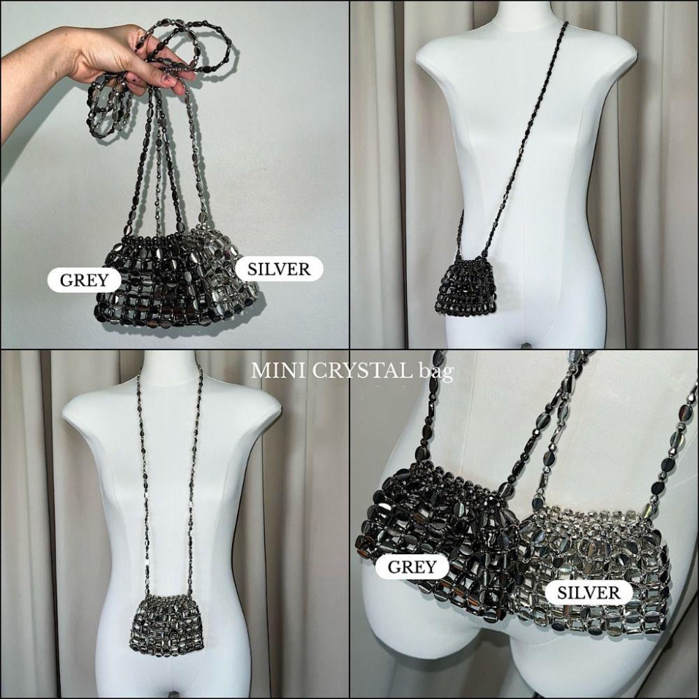 Bohemian Style Sequin Shoulder Bag Shiny Crossbody Bag Simple Bead Handbag Holiday срібний
Bohemian Style Sequin Shoulder Bag Shiny Crossbody Bag Simple Bead Handbag Holiday срібний