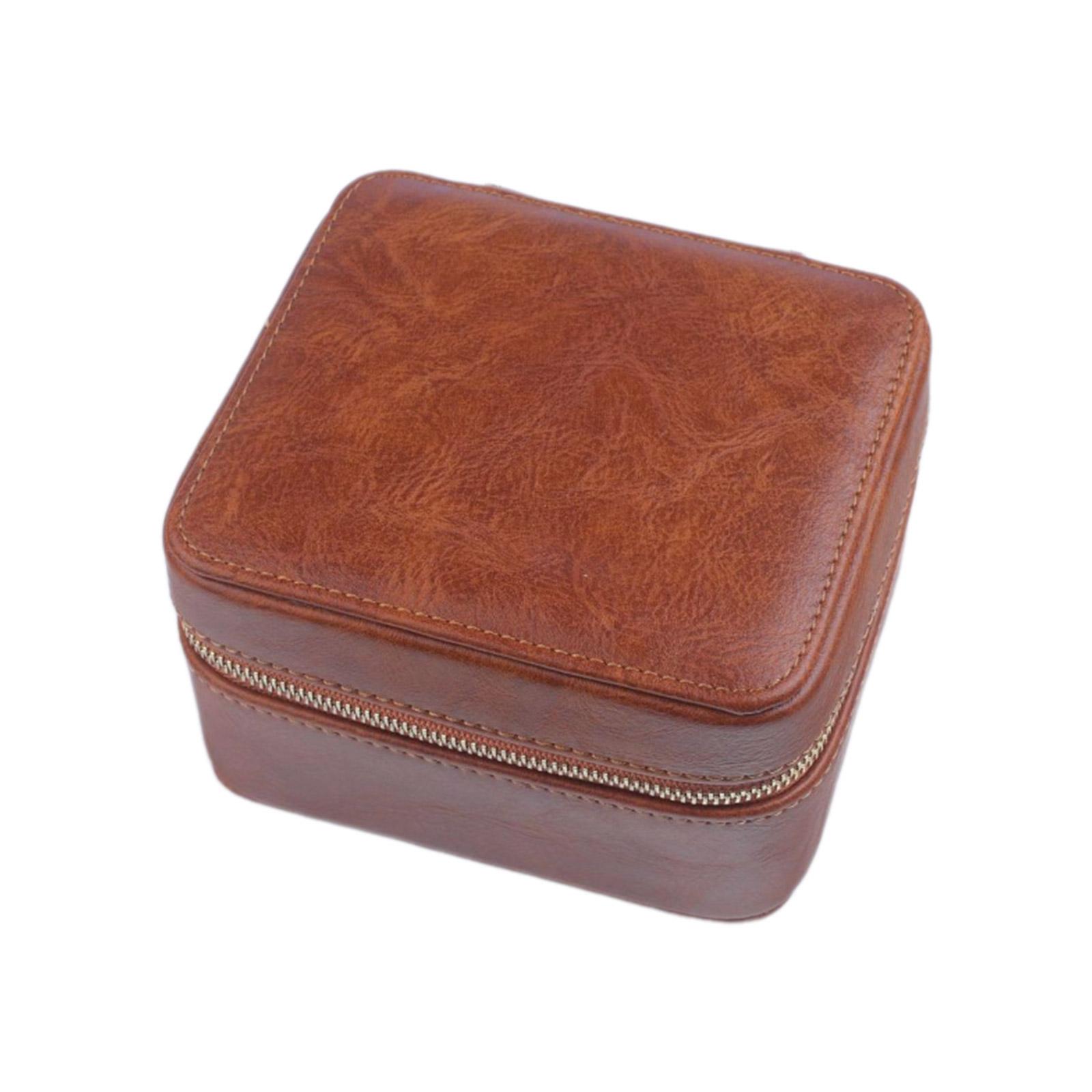 Портативный 2-слотовый ящик для хранения часов, мягкая подушка, внутренний держатель для наручных часов, удобный для путешествий, витрина для часов и ювелирных изделий коричневый
Портативный 2-слотовый ящик для хранения часов, мягкая подушка, внутренний держатель для наручных часов, удобный для путешествий, витрина для часов и ювелирных изделий коричневый