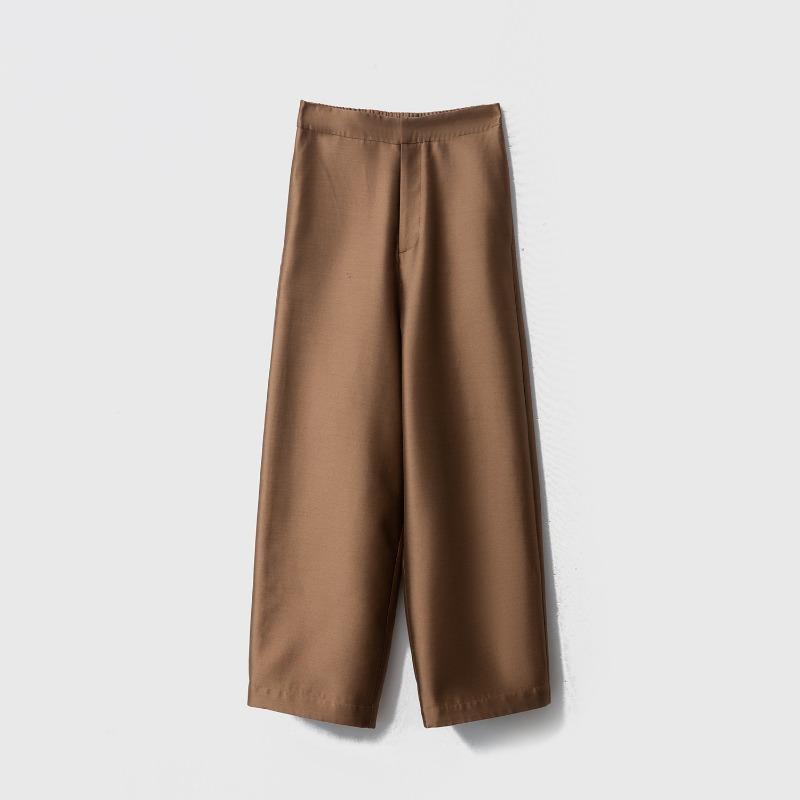 Silk Wool Wide-leg Pants Are Quite Wide and Shiny, Solid Color Mulberry Silk Wool Casual Scimitar Pants, Women s Suit Waist Semi-elastic Autumn 2XL золотий коричневий колір
Silk Wool Wide-leg Pants Are Quite Wide and Shiny, Solid Color Mulberry Silk Wool Casual Scimitar Pants, Women s Suit Waist Semi-elastic Autumn 2XL золотий коричневий колір