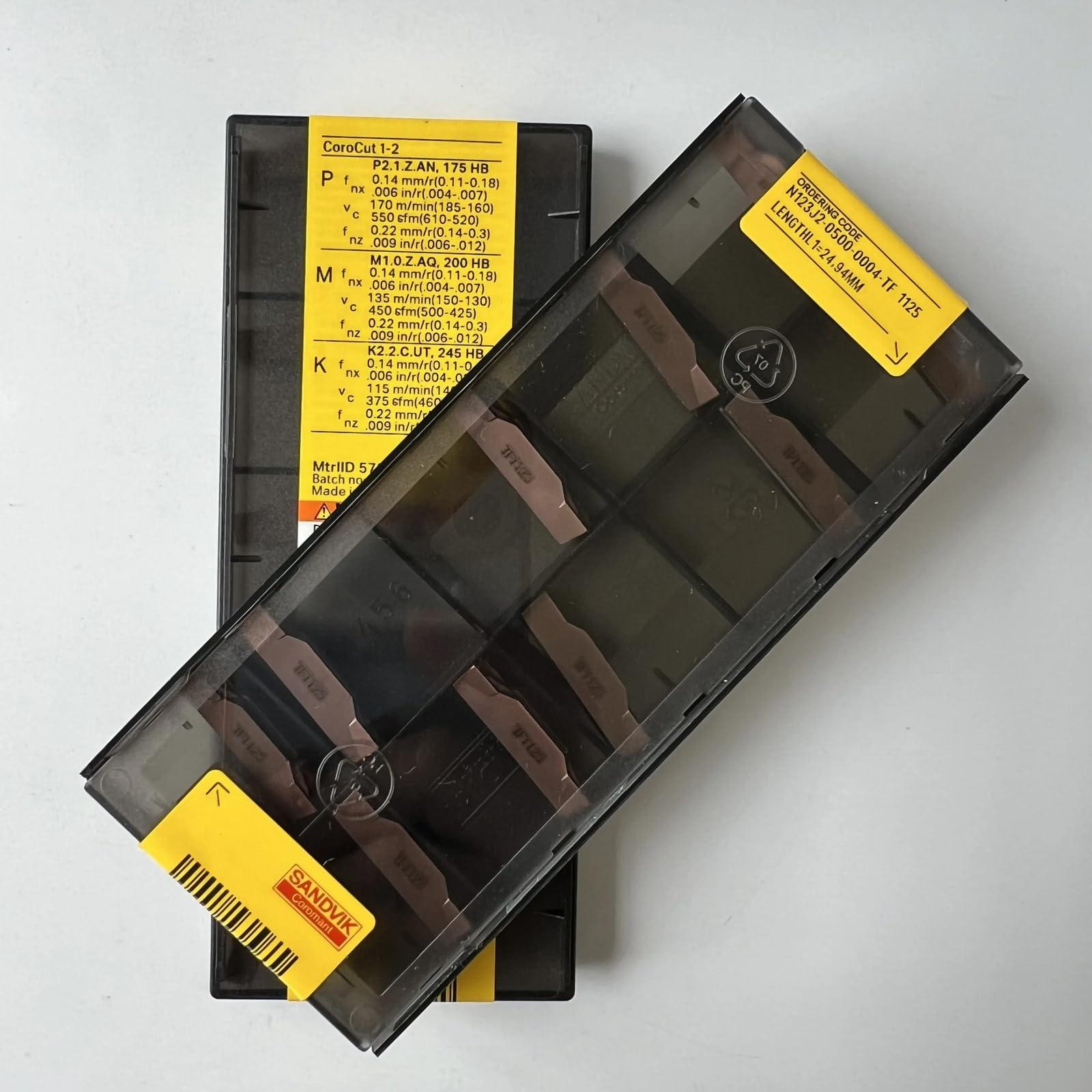 Original Sandvik / N123J2-0500-0004-TF 1125 /CNC lathe carbide blade tool 10 Pcs
Original Sandvik / N123J2-0500-0004-TF 1125 /CNC lathe carbide blade tool 10 Pcs