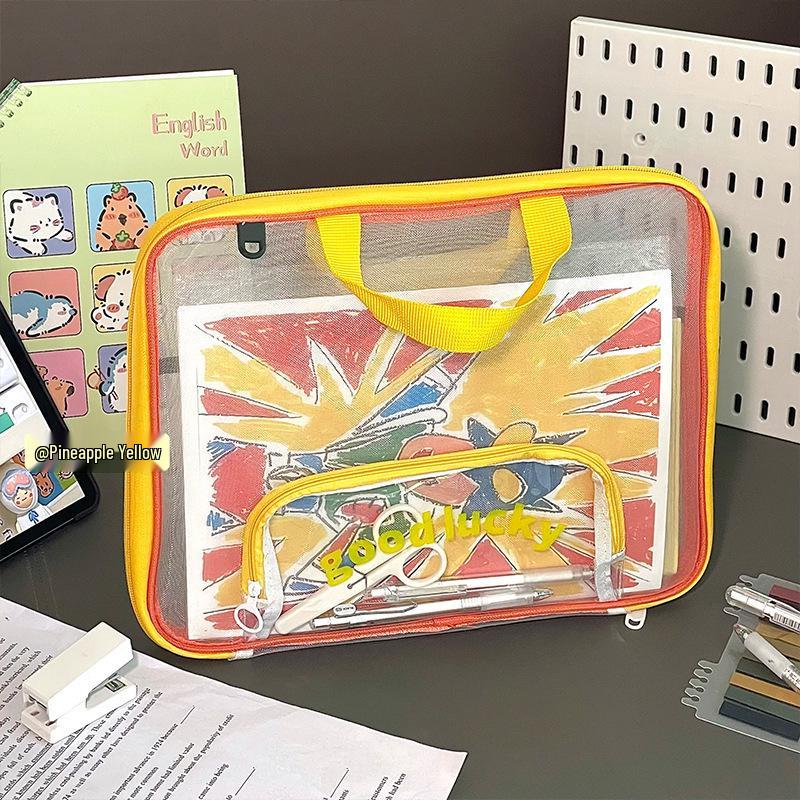 Large Capacity L-Shaped Mesh Bag for Exam Papers жёлтый
Large Capacity L-Shaped Mesh Bag for Exam Papers жёлтый