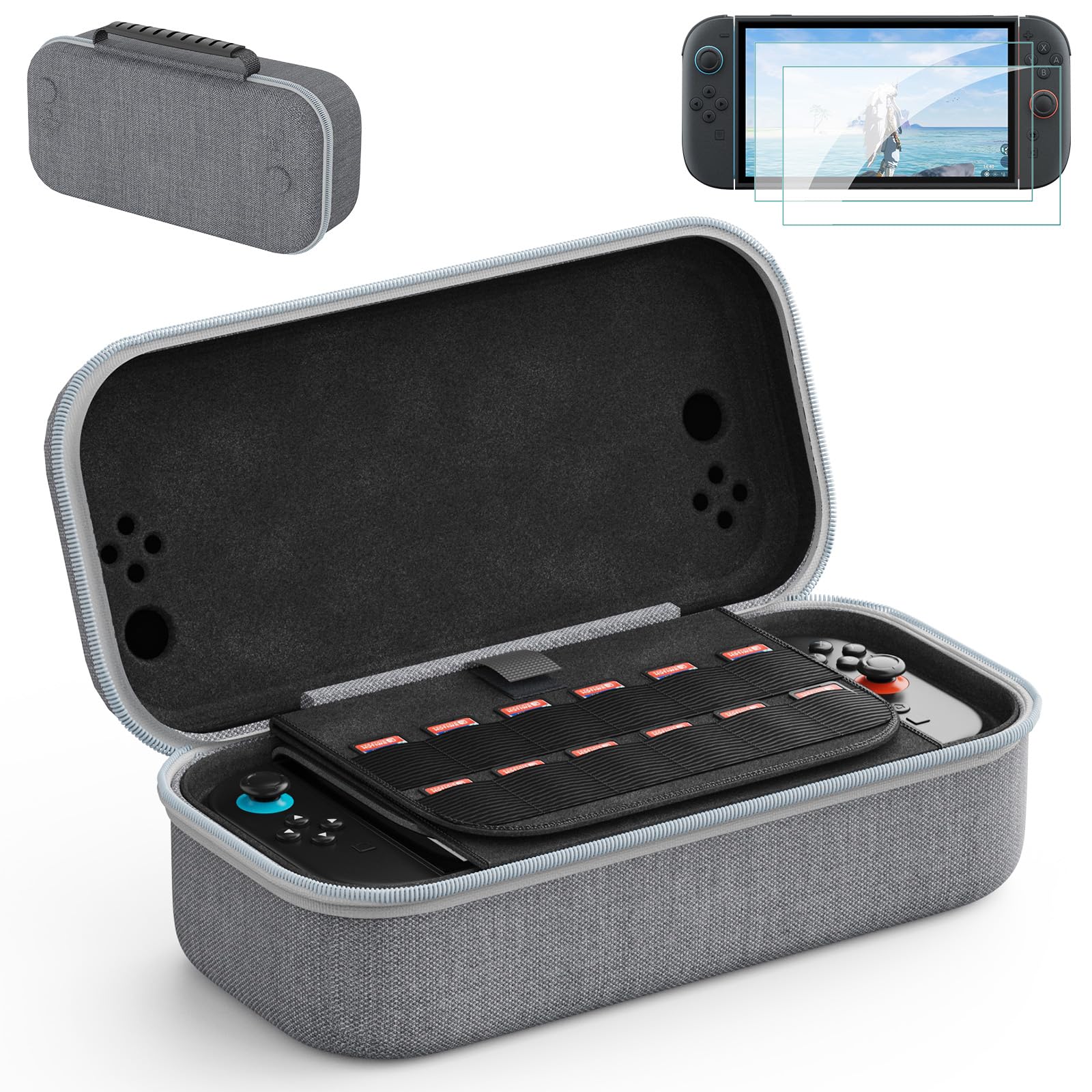 Совместим с Nintenndo Switch 2 чехол для переноски Switch 2, который может хранить основное устройство Switch 2 и аксессуары, компактный внутренний отсек для игровых карт
Совместим с Nintenndo Switch 2 чехол для переноски Switch 2, который может хранить основное устройство Switch 2 и аксессуары, компактный внутренний отсек для игровых карт