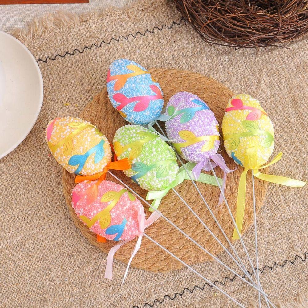 6pcs Foam Easter Egg Branches DIY Crafts Simulation Egg Ornament Garden Ornament Style 3
6pcs Foam Easter Egg Branches DIY Crafts Simulation Egg Ornament Garden Ornament Style 3