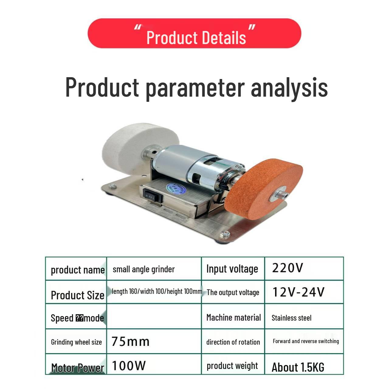 Kai Xuan Electric Benchtop Grinder with Coarse & Fine Wheels for Polishing & Sharpening - Small Size, Customer Service Available
Kai Xuan Electric Benchtop Grinder with Coarse & Fine Wheels for Polishing & Sharpening - Small Size, Customer Service Available