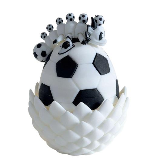 3D Printed Dragon Egg with Mini Dragon Inside, Collectible Articulated Winged Dragon Fidget Toy, Sports Ball Theme Stress Relief черный белый
3D Printed Dragon Egg with Mini Dragon Inside, Collectible Articulated Winged Dragon Fidget Toy, Sports Ball Theme Stress Relief черный белый