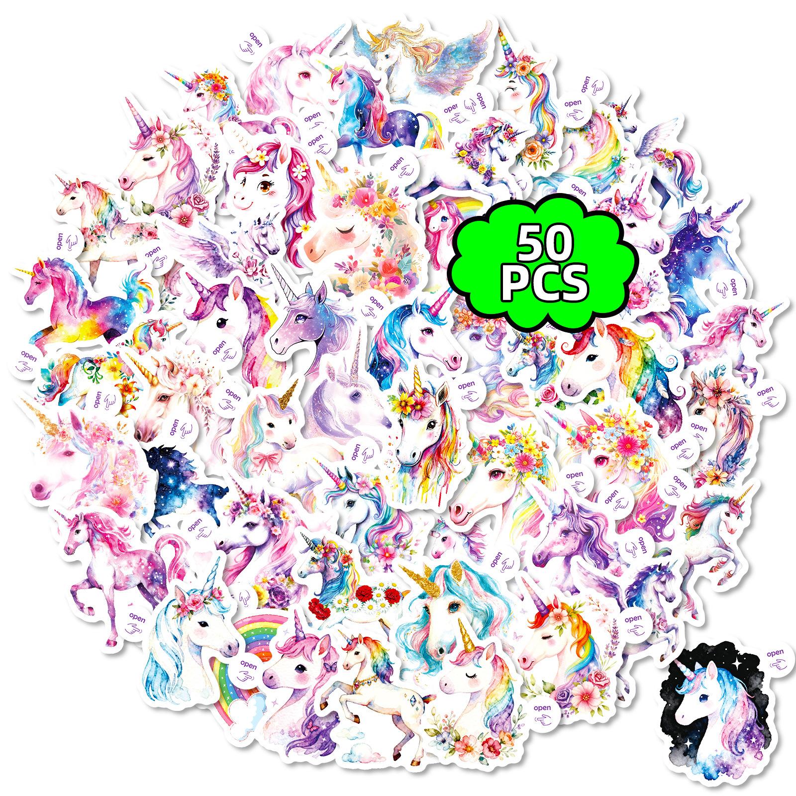 50 Wind Dream Unicorn Small Handle Sticker Pack Cute Rainbow Starry Sky Unicorn Decorative Sticker Batch
50 Wind Dream Unicorn Small Handle Sticker Pack Cute Rainbow Starry Sky Unicorn Decorative Sticker Batch