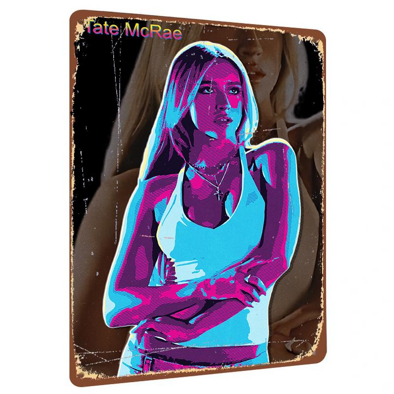 Tate McRae Pop Art Metal Poster Custom Celebrity Portrait Wall Decor for Music Fans Room Decoration 20x30cm(7.8x11.8inch)
Tate McRae Pop Art Metal Poster Custom Celebrity Portrait Wall Decor for Music Fans Room Decoration 20x30cm(7.8x11.8inch)