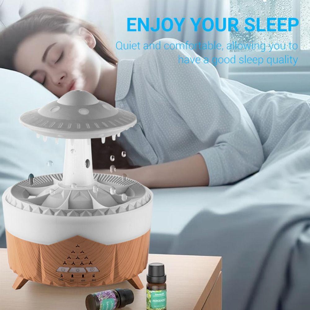 Rain Cloud Air Humidifiers Water Drip Essential Oil Aroma Diffuser For Sleeping and Relaxing UK чорний
Rain Cloud Air Humidifiers Water Drip Essential Oil Aroma Diffuser For Sleeping and Relaxing UK чорний