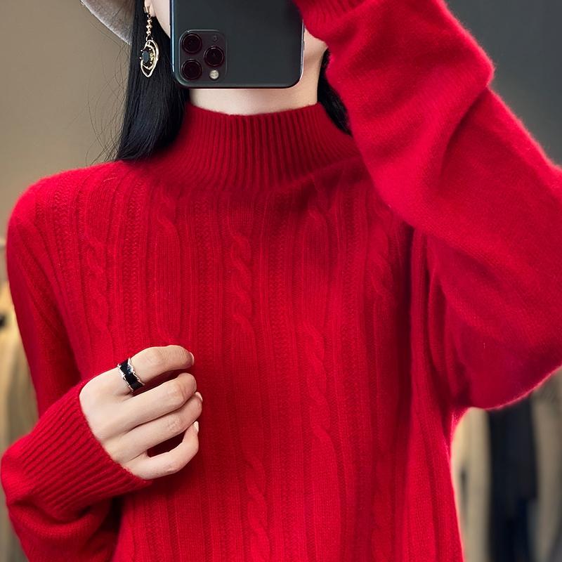 Жіночий кашеміровий светр Qinghe Cashmere 30% кашеміру 70% вовни Жіночий осінньо-зимовий кашеміровий пуловер М який та теплий XXL червоний
Жіночий кашеміровий светр Qinghe Cashmere 30% кашеміру 70% вовни Жіночий осінньо-зимовий кашеміровий пуловер М який та теплий XXL червоний