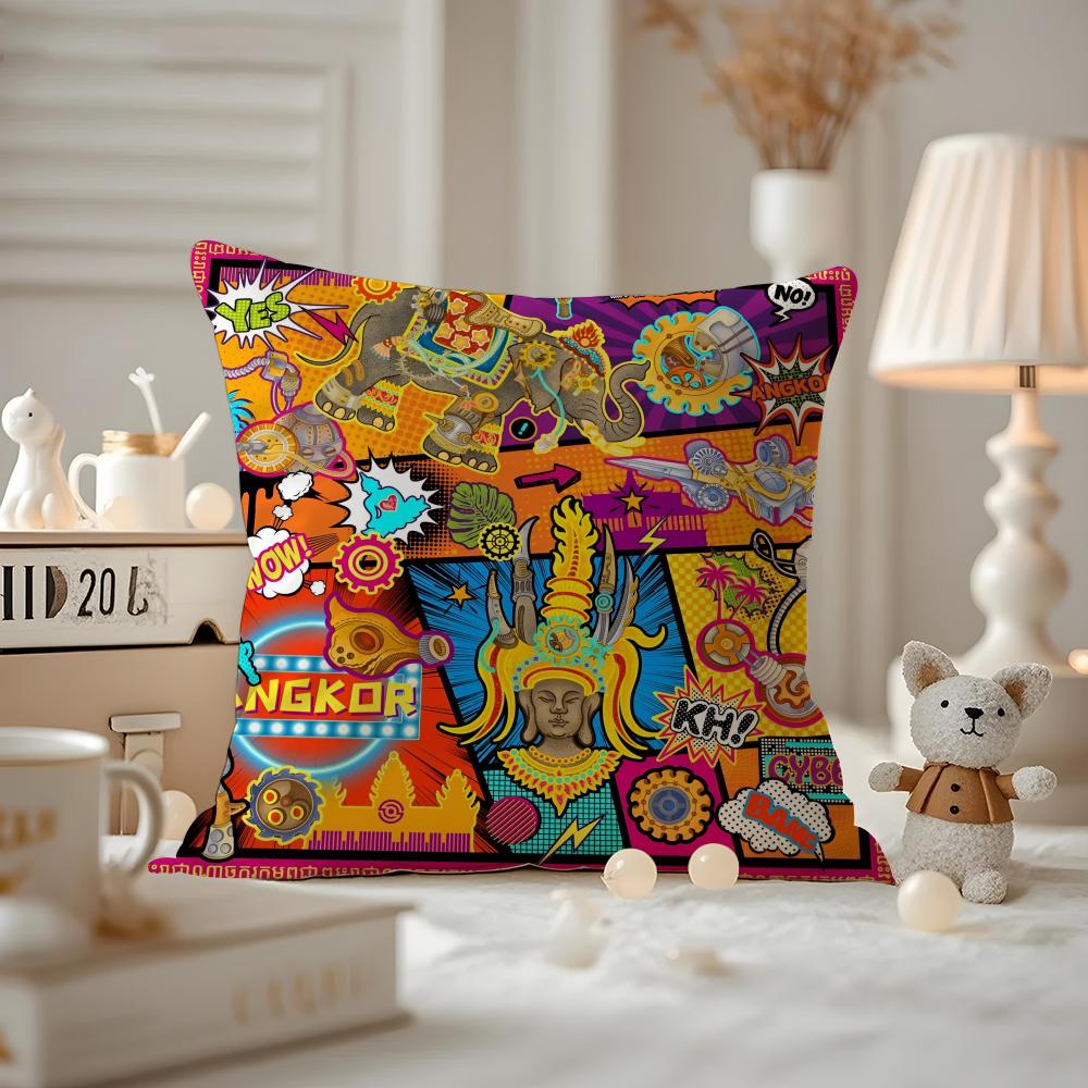 Cambodian Buddha Print Cushion Cover Anti-dustmite Pillowcase Invisible Zipper Silky Short Plush Sofa Cushion Cover 12x12Inch
Cambodian Buddha Print Cushion Cover Anti-dustmite Pillowcase Invisible Zipper Silky Short Plush Sofa Cushion Cover 12x12Inch