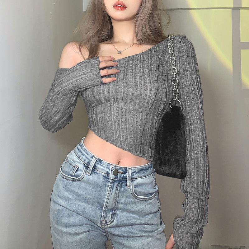 Spring Fashion New Women Clothing Solid Color Asymmetrical Neck Slim-Fit Ruched Sexy Sheer T-Shirt For Ladies L сірий колір
Spring Fashion New Women Clothing Solid Color Asymmetrical Neck Slim-Fit Ruched Sexy Sheer T-Shirt For Ladies L сірий колір