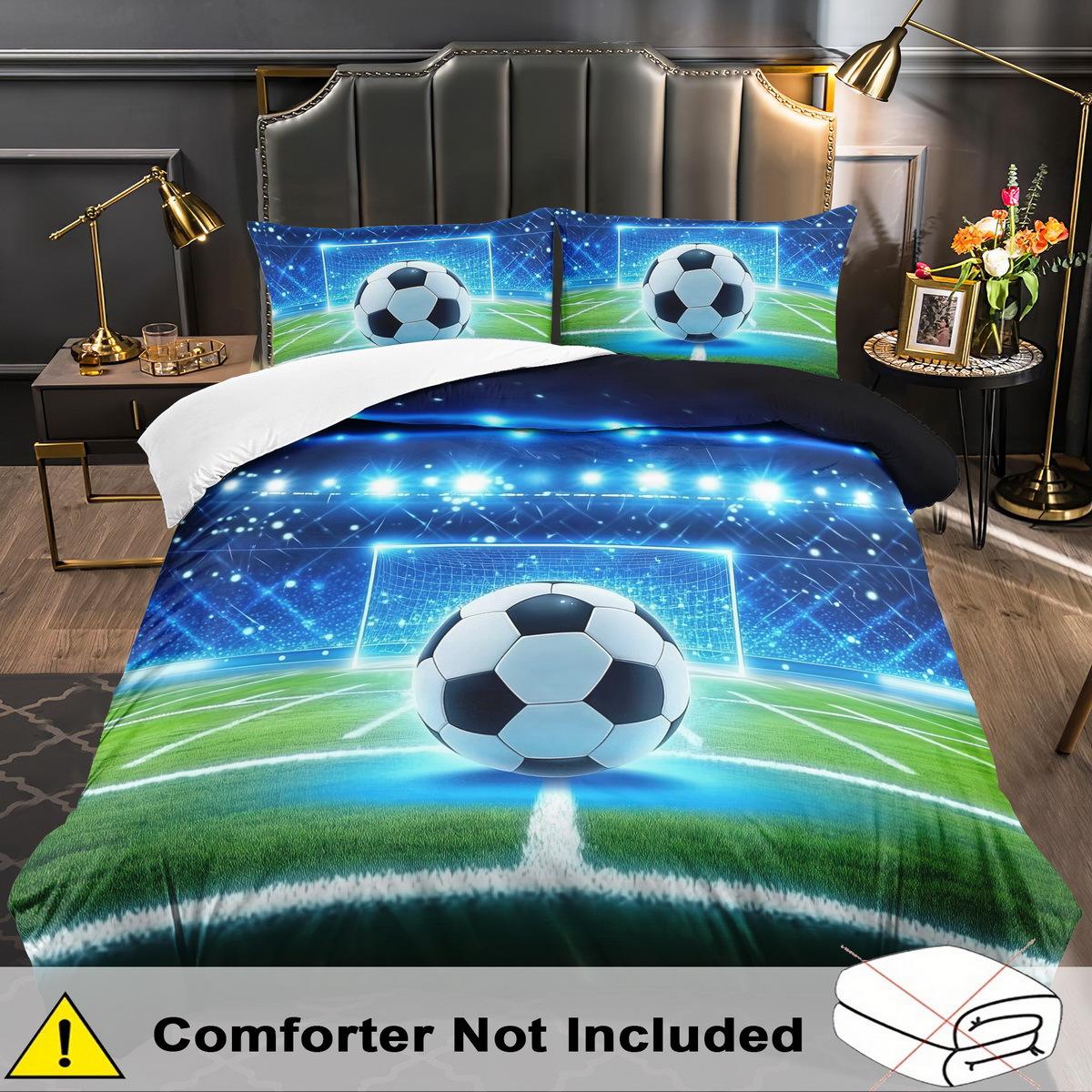 Sports Bedding Set No Filling 3PCS Soccer Duvet Cover Set 2D Modern Competition Flat Printed Queen King Size Room Decor For Teen 135x200cm
Sports Bedding Set No Filling 3PCS Soccer Duvet Cover Set 2D Modern Competition Flat Printed Queen King Size Room Decor For Teen 135x200cm
