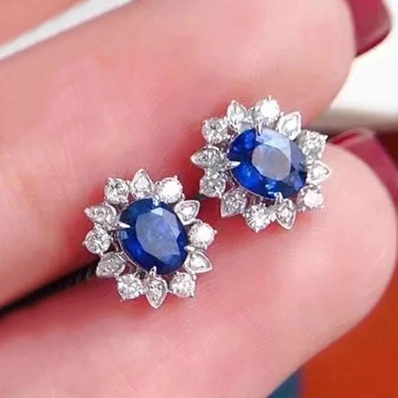 Huitan Aesthetic Blue CZ Flower Stud Earrings for Women Temperament Daily Wear Elegant Lady Earrings Luxury Trendy Jewelry
Huitan Aesthetic Blue CZ Flower Stud Earrings for Women Temperament Daily Wear Elegant Lady Earrings Luxury Trendy Jewelry