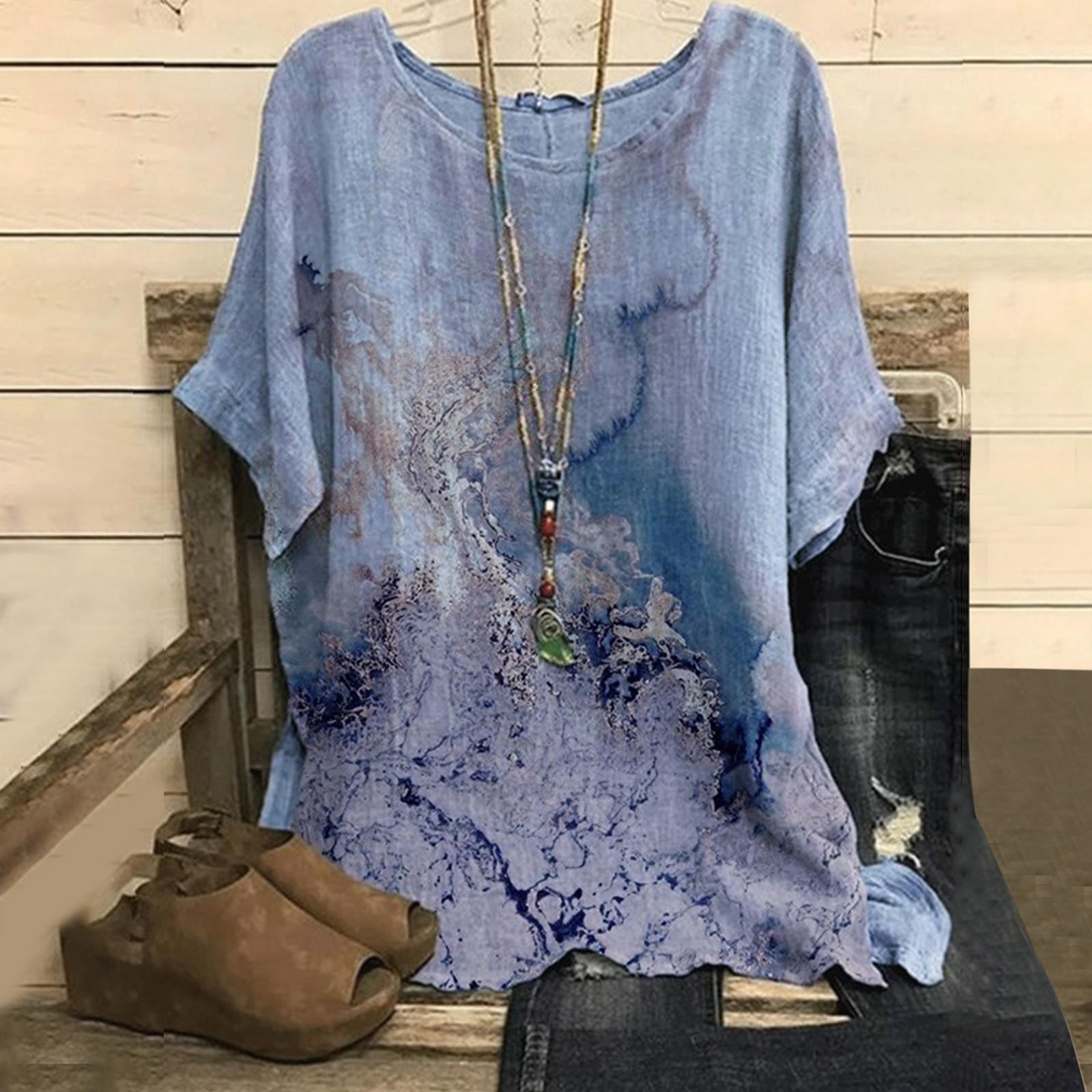 Женская мода, лето 2022, пуловер с круглым вырезом и принтом, топ с короткими рукавами, блузка L синий
Женская мода, лето 2022, пуловер с круглым вырезом и принтом, топ с короткими рукавами, блузка L синий