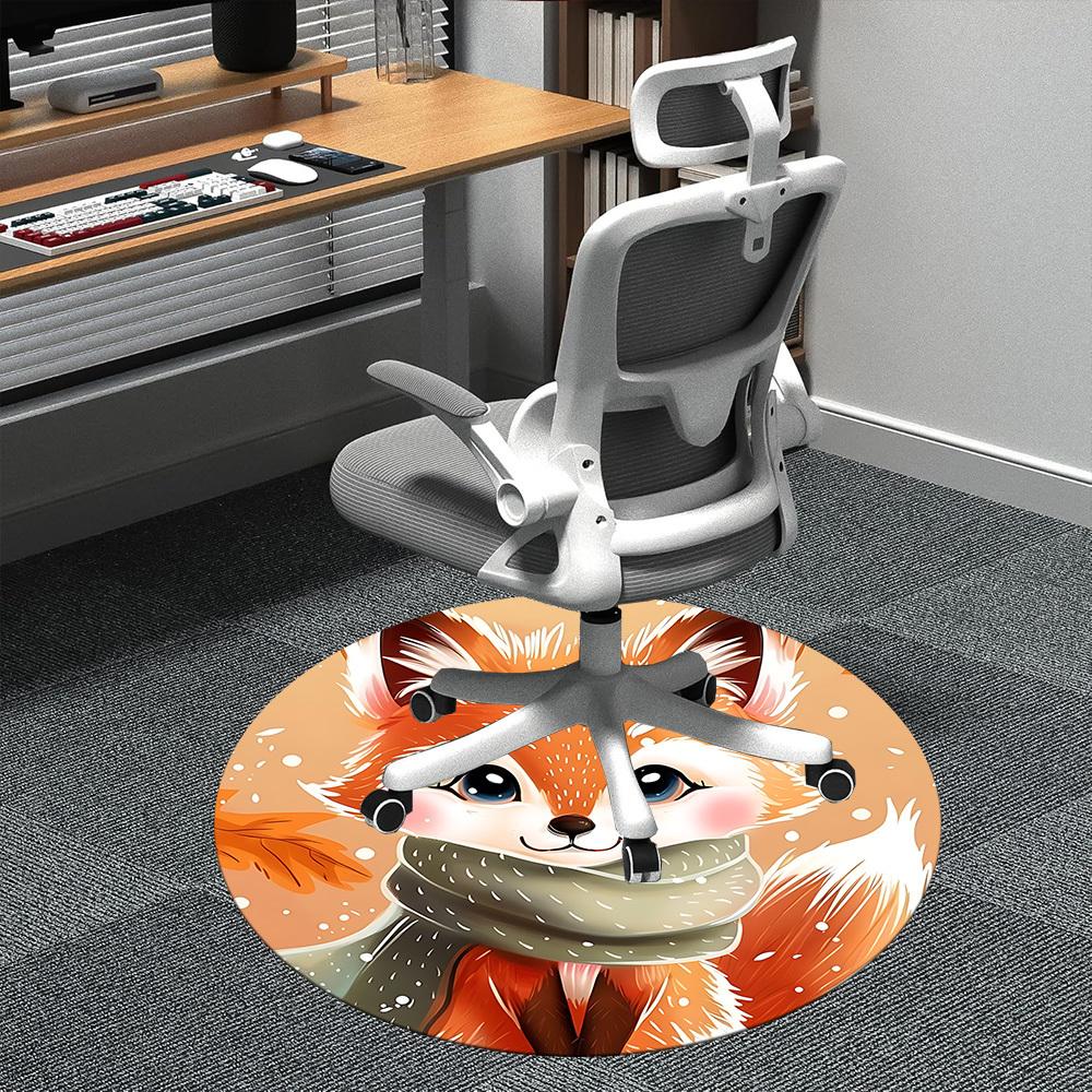 1pc Winter Fox Office Round Area Rug, Indoor Mat Suitable ForOffice, Under Office Chairs Bedroom Living Room Home Decor, Room Deco D079 80cm by 80cm
1pc Winter Fox Office Round Area Rug, Indoor Mat Suitable ForOffice, Under Office Chairs Bedroom Living Room Home Decor, Room Deco D079 80cm by 80cm