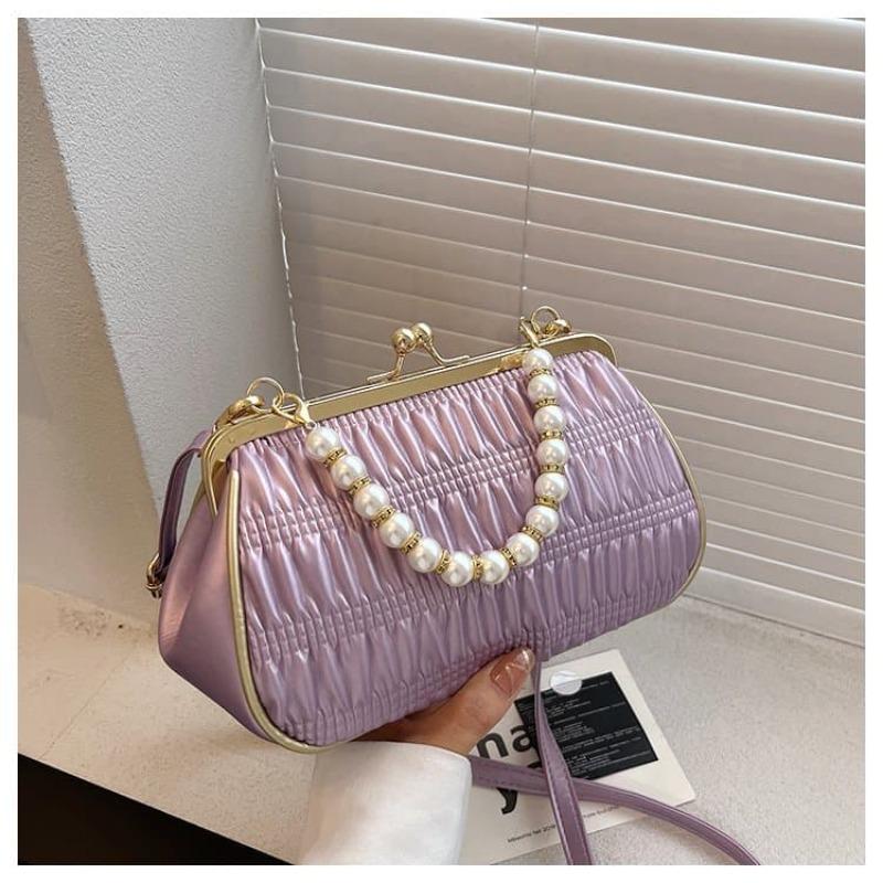 Folded Mouth Gold Bag Women s Light Luxury Pearl Handbag лавандовий
Folded Mouth Gold Bag Women s Light Luxury Pearl Handbag лавандовий