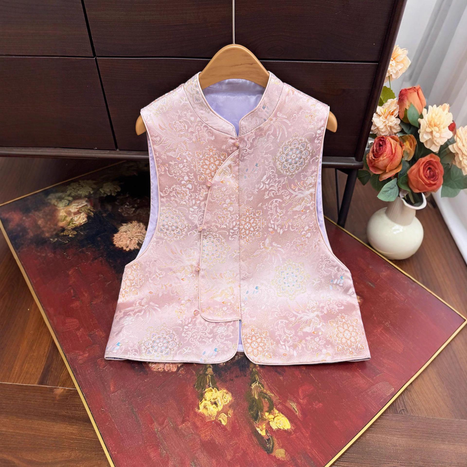 2025 Early Autumn New Chinese Style Jacquard Stand Collar Retro Slimming Casual Vest XL (90-105 jin)
2025 Early Autumn New Chinese Style Jacquard Stand Collar Retro Slimming Casual Vest XL (90-105 jin)