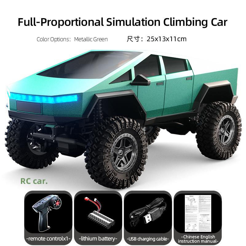 1/18 RC автомобіль 2.4G дистанційного керування 4WD позашляховик 12 км/год високошвидкісний електричний скелелазіння модель іграшки для дітей
1/18 RC автомобіль 2.4G дистанційного керування 4WD позашляховик 12 км/год високошвидкісний електричний скелелазіння модель іграшки для дітей