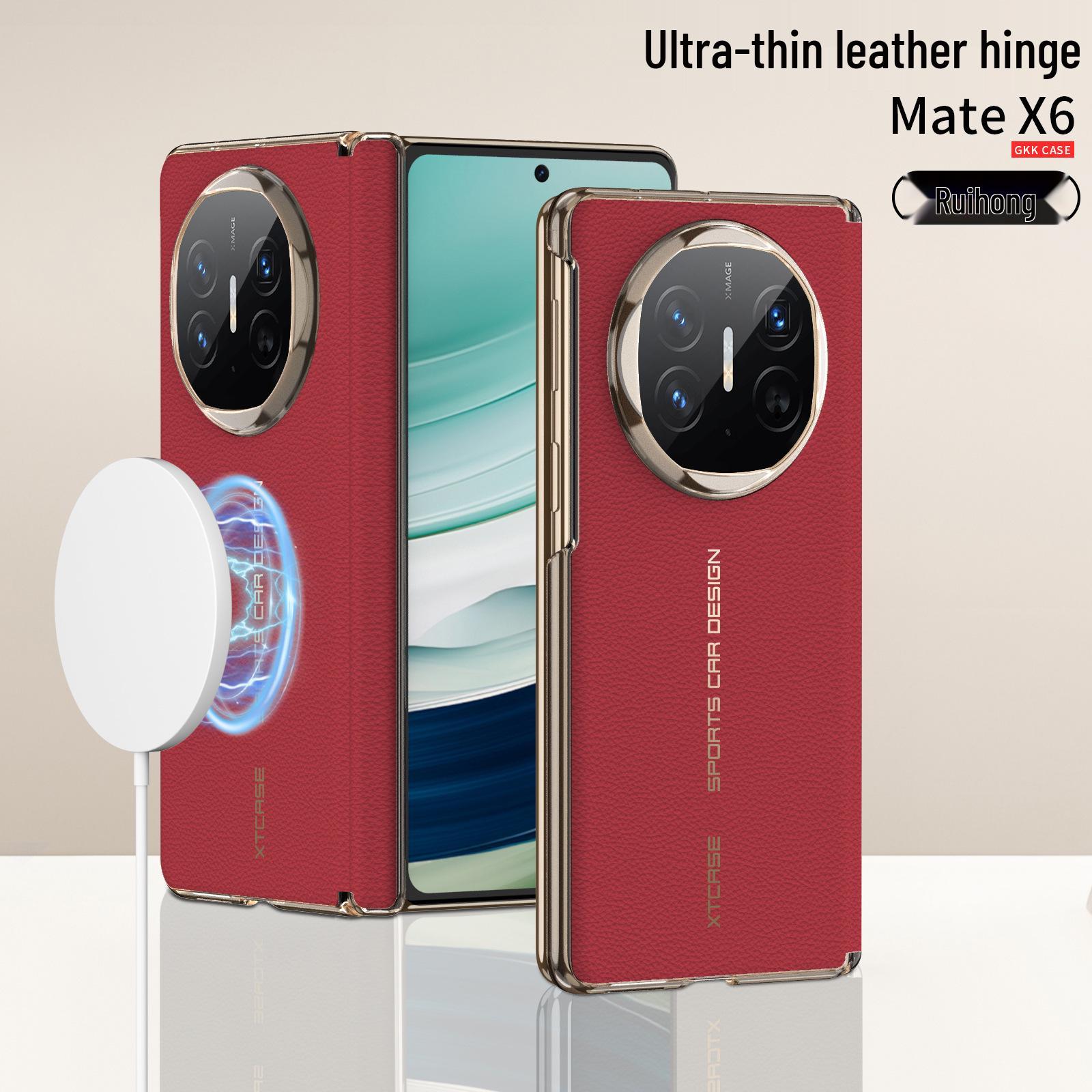 Сверхтонкий кожаный чехол-книжка для Huawei Mate X6 - Совместим с беспроводной зарядкой Rear Case + Middle Hinge
Сверхтонкий кожаный чехол-книжка для Huawei Mate X6 - Совместим с беспроводной зарядкой Rear Case + Middle Hinge