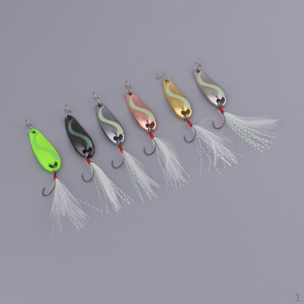 6 Pieces Artificial Fishing Spoon Baits With Barbed 30x11mm
6 Pieces Artificial Fishing Spoon Baits With Barbed 30x11mm
