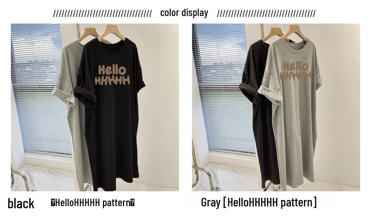 2026 Korean Style Summer Short Sleeve Loose Over-the-Knee T-shirt Dress for Women 3XL (approx. 76-82 kg)
2026 Korean Style Summer Short Sleeve Loose Over-the-Knee T-shirt Dress for Women 3XL (approx. 76-82 kg)