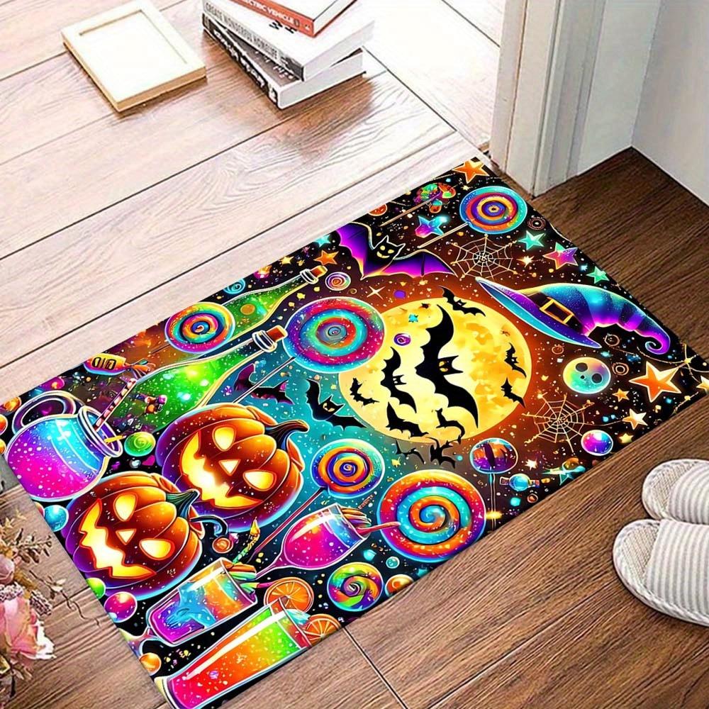 1pc Bat Pumpkin and Colorful Candies Area Rug, Slip-Resistant, Easy-Clean, Stain-Resistant, Perfect for Cozy Living Rooms, Bedrooms, Kitchen 60cm by 90cm
1pc Bat Pumpkin and Colorful Candies Area Rug, Slip-Resistant, Easy-Clean, Stain-Resistant, Perfect for Cozy Living Rooms, Bedrooms, Kitchen 60cm by 90cm