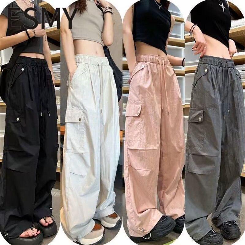 Women s Spicy American Cargo Pants - Spring, Wide Leg, Floor-Length, Casual Drapey with Drawstring. S
Women s Spicy American Cargo Pants - Spring, Wide Leg, Floor-Length, Casual Drapey with Drawstring. S