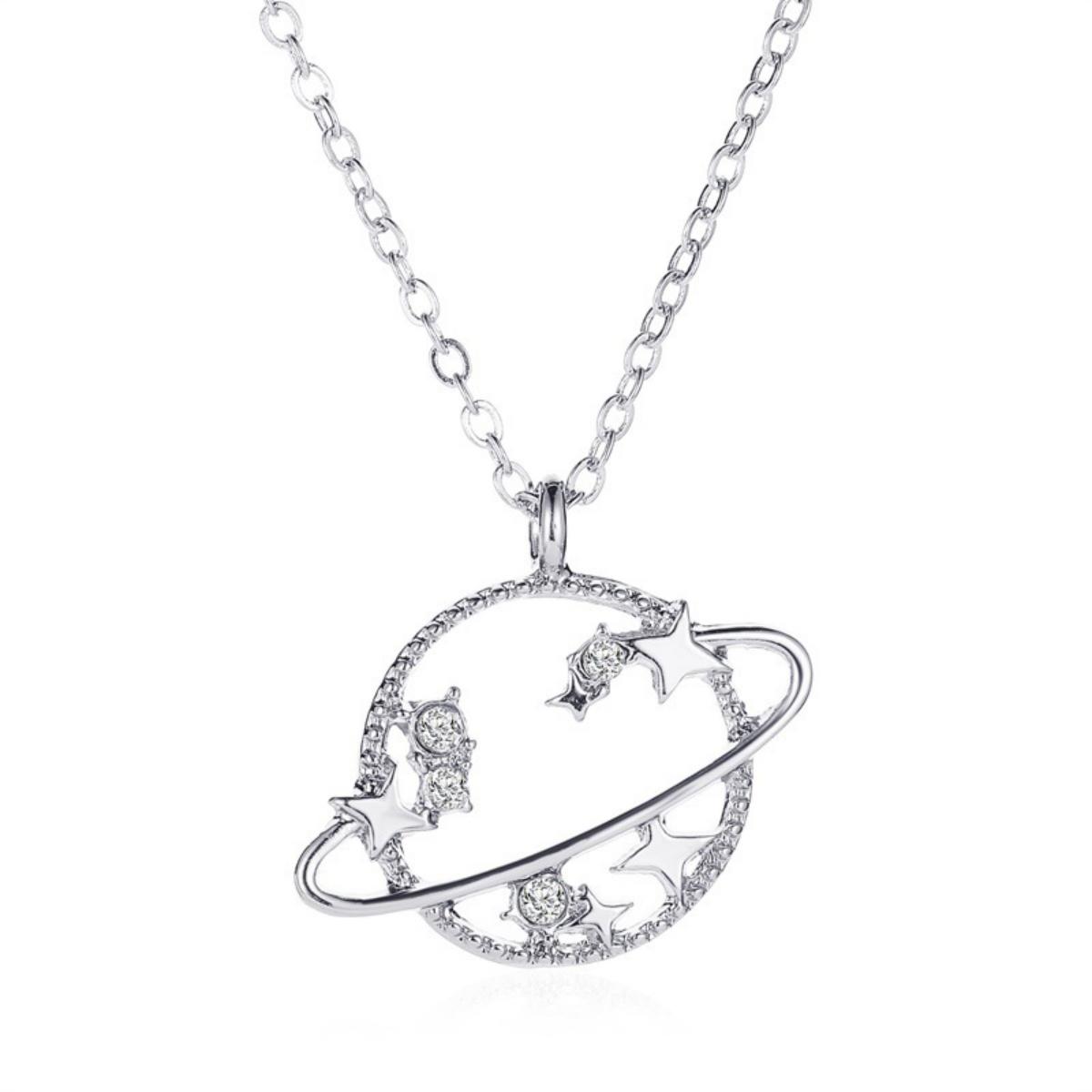 Vintage Inlaid Zircon Star Planet Pendant Necklace For Women Men Exquisite Elegant Hollow Planet Chain Choker Fashion Jewelry
Vintage Inlaid Zircon Star Planet Pendant Necklace For Women Men Exquisite Elegant Hollow Planet Chain Choker Fashion Jewelry