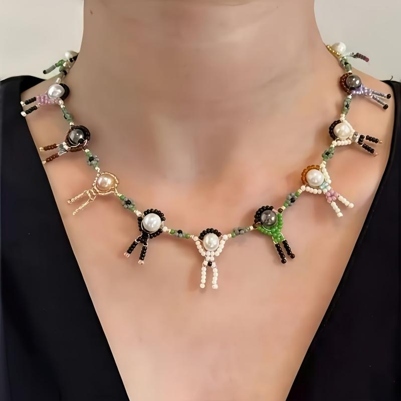 Модное ожерелье для женских украшений разноцветный
Модное ожерелье для женских украшений разноцветный