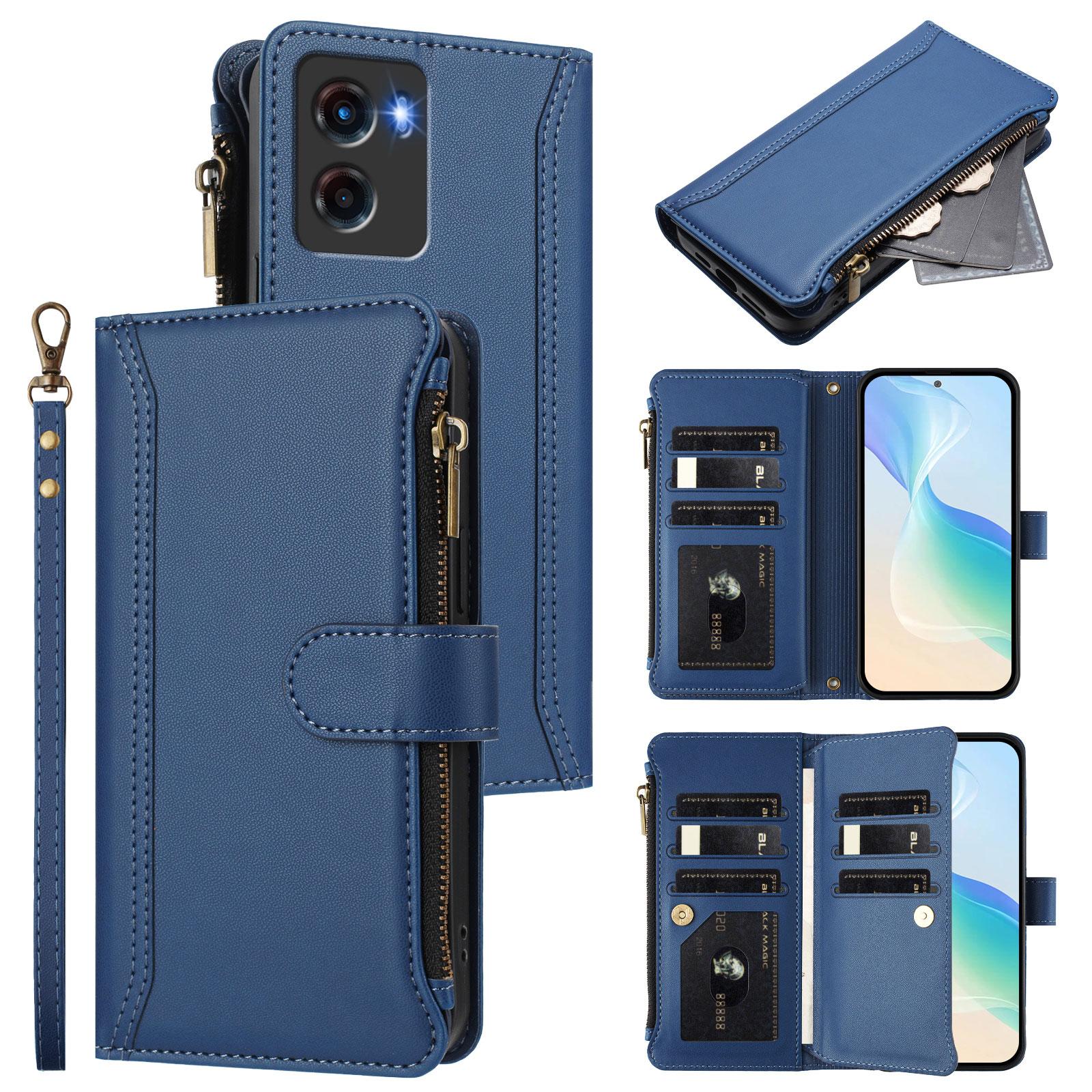 For Motorola Moto E15 4G/Motorola Moto G05 4G Leather Case 9 Card Slots Zipper Wallet Stand Phone Cover with Wrist Strap Mint Green
For Motorola Moto E15 4G/Motorola Moto G05 4G Leather Case 9 Card Slots Zipper Wallet Stand Phone Cover with Wrist Strap Mint Green