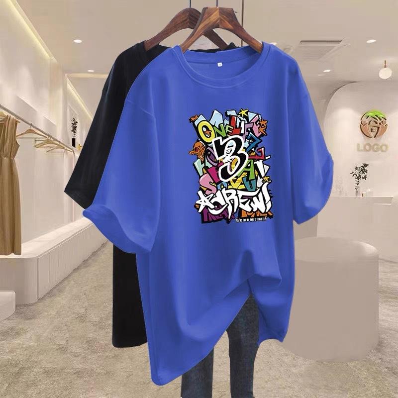 Medium and long black cotton cartoon with short-sleeved T-shirt for women s 2025 early spring new large-size loose top S
Medium and long black cotton cartoon with short-sleeved T-shirt for women s 2025 early spring new large-size loose top S