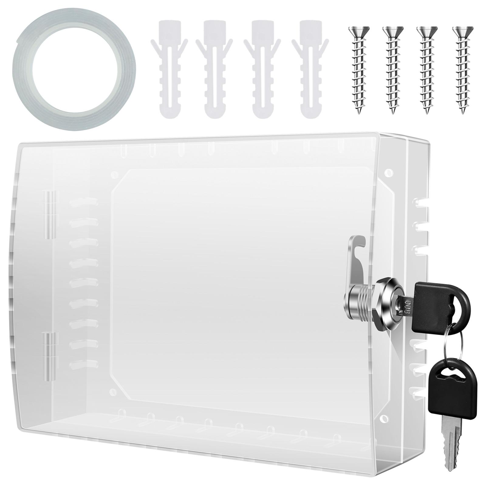 Universal Thermostat Lock Box with Key Lock Clear Large Wall Mount Thermostat Cover Guard Easy to Instal for Home Office Other прозорий
Universal Thermostat Lock Box with Key Lock Clear Large Wall Mount Thermostat Cover Guard Easy to Instal for Home Office Other прозорий